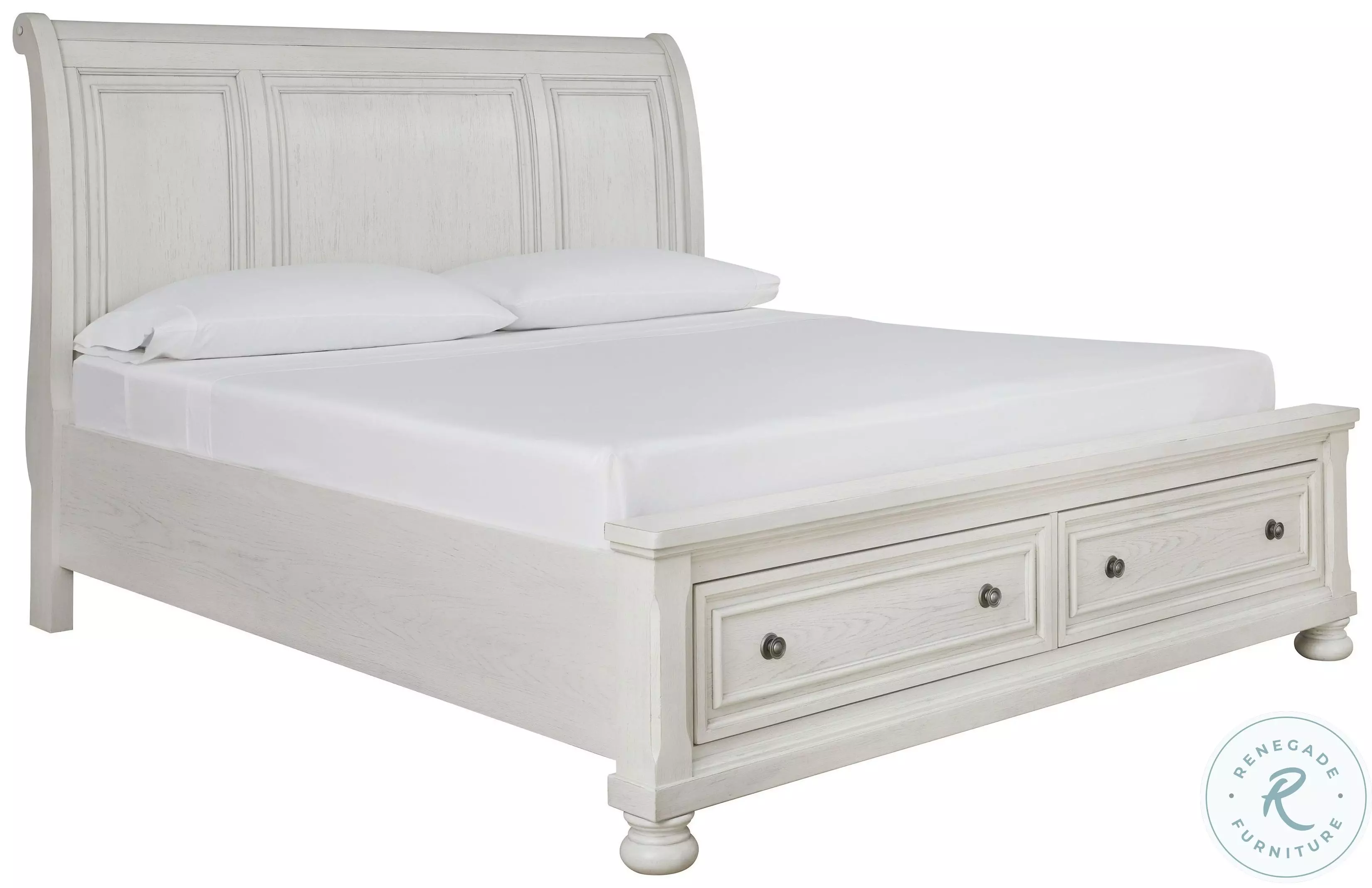Queen of Allendale さま専用 Arlendyne Antique White Queen 4 Piece Bedroom Set - Georgia
