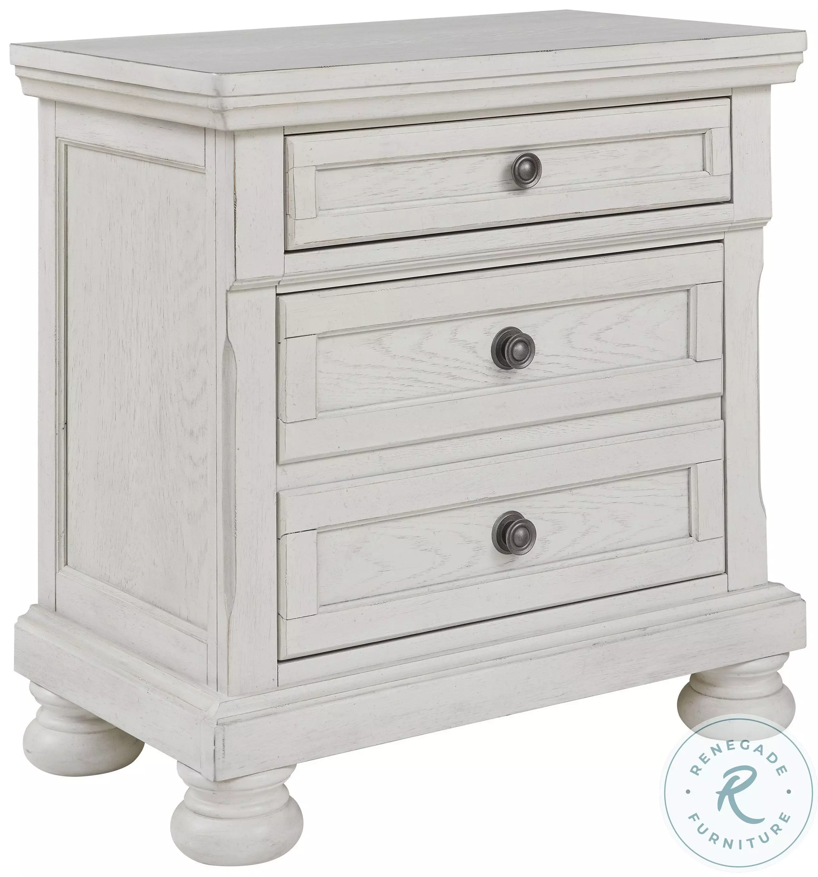 Robbinsdale White Nightstand from Ashley | Coleman Furniture