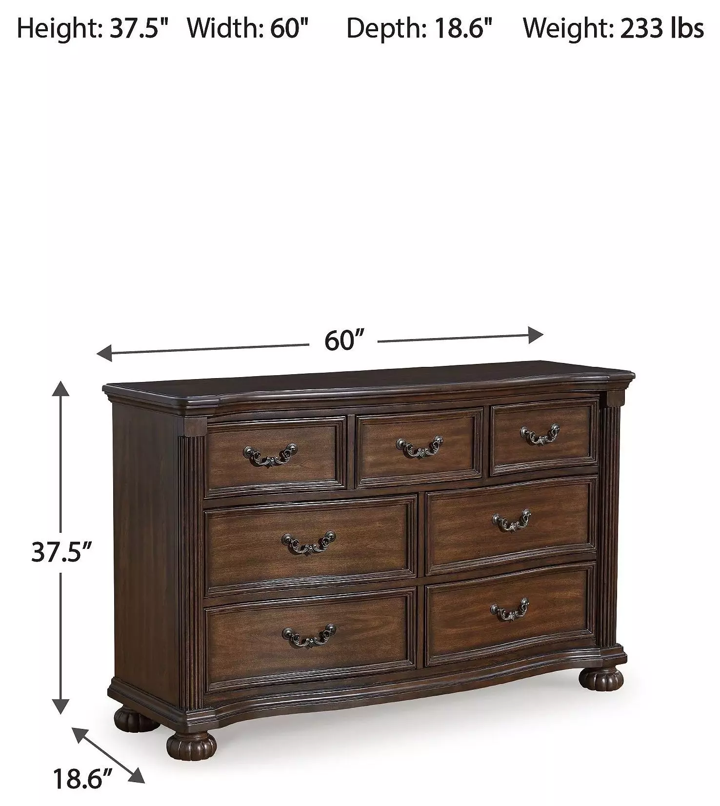 Lavinton Brown Dresser