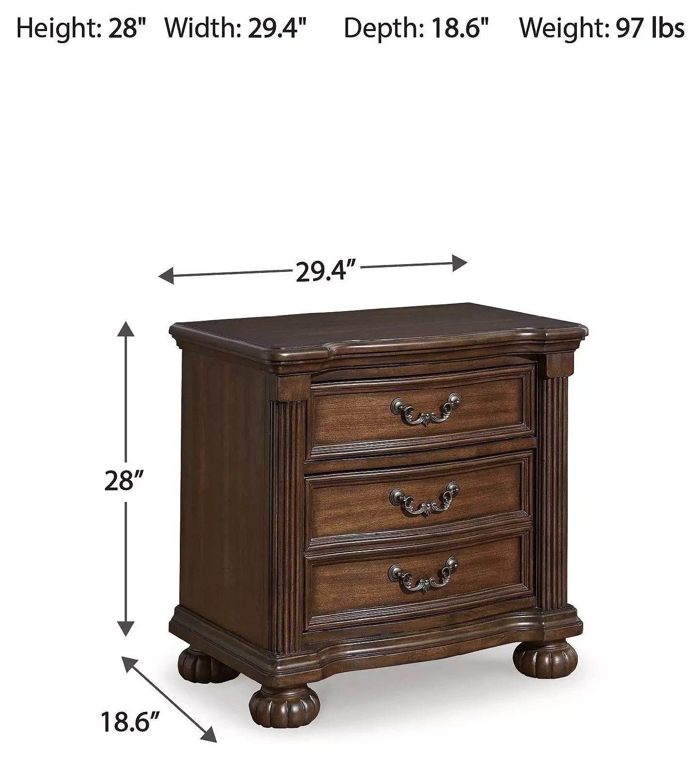 Lavinton Brown Nightstand