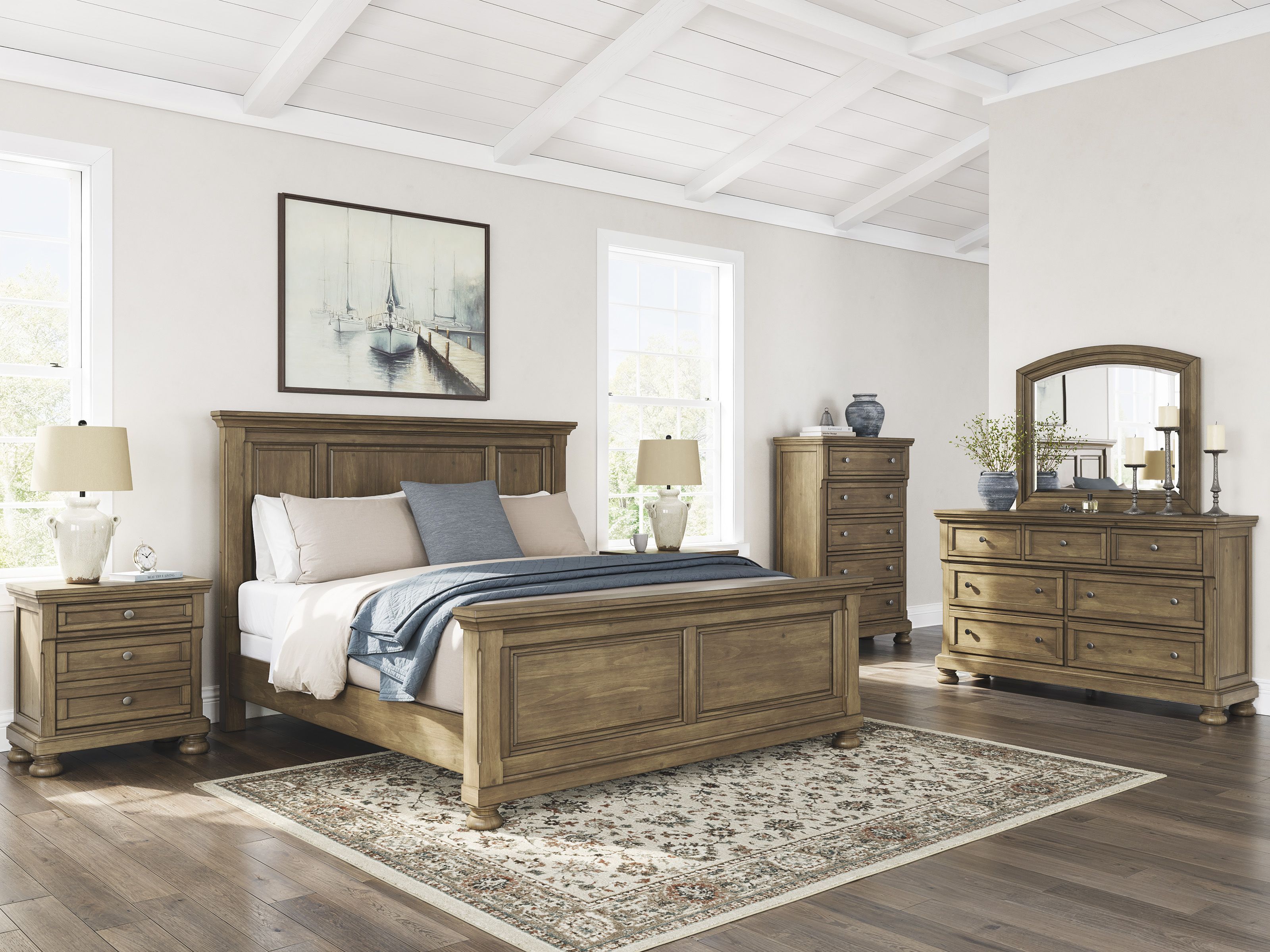 Vandenmore Medium Brown Panel Bedroom Set from Ashley Furniture