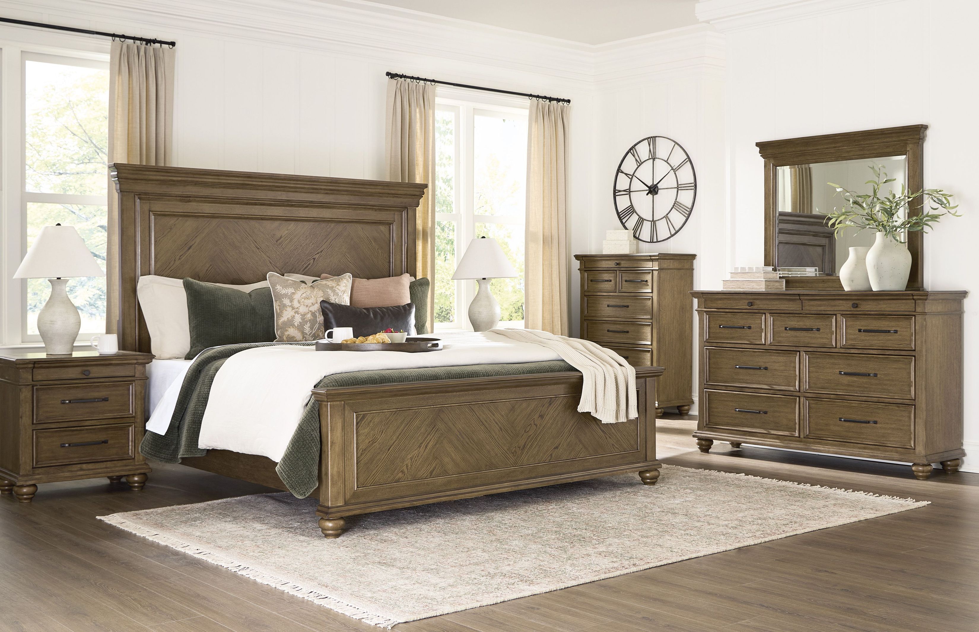 Drojan Medium Brown Panel Bedroom Set from Ashley Furniture