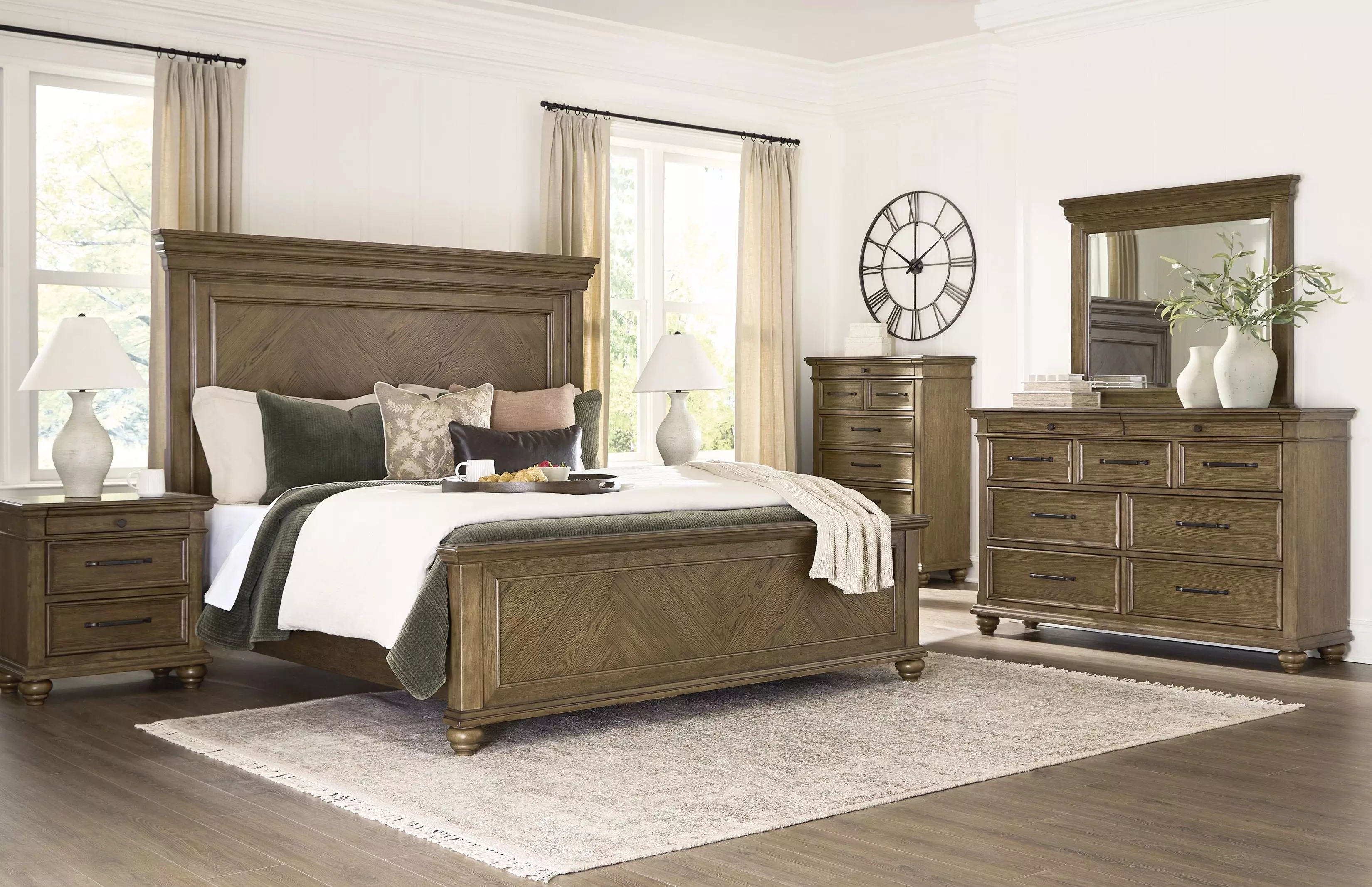 Drojan Medium Brown Panel Bedroom Set from Ashley Furniture