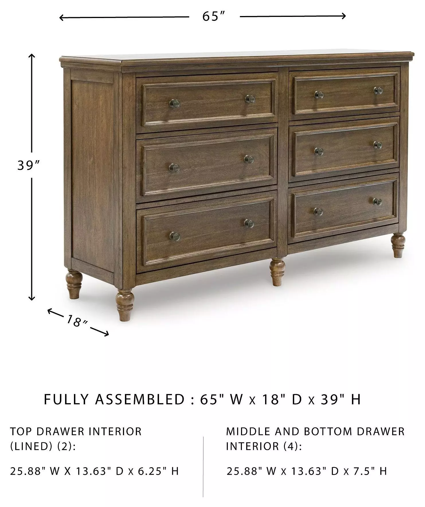 Sturlayne Brown Dresser