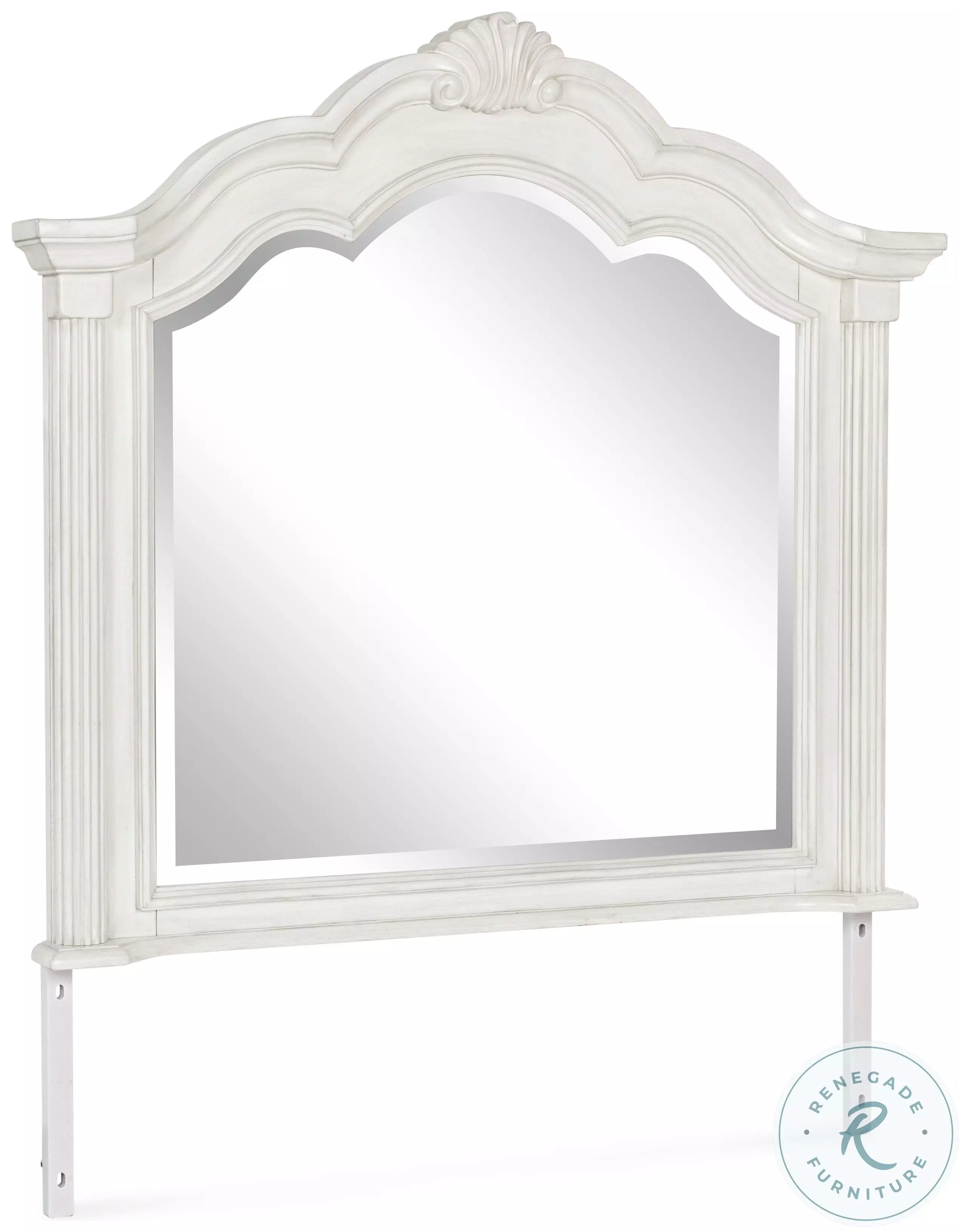 Montelaine Antique White Bedroom Mirror From Ashley Furniture