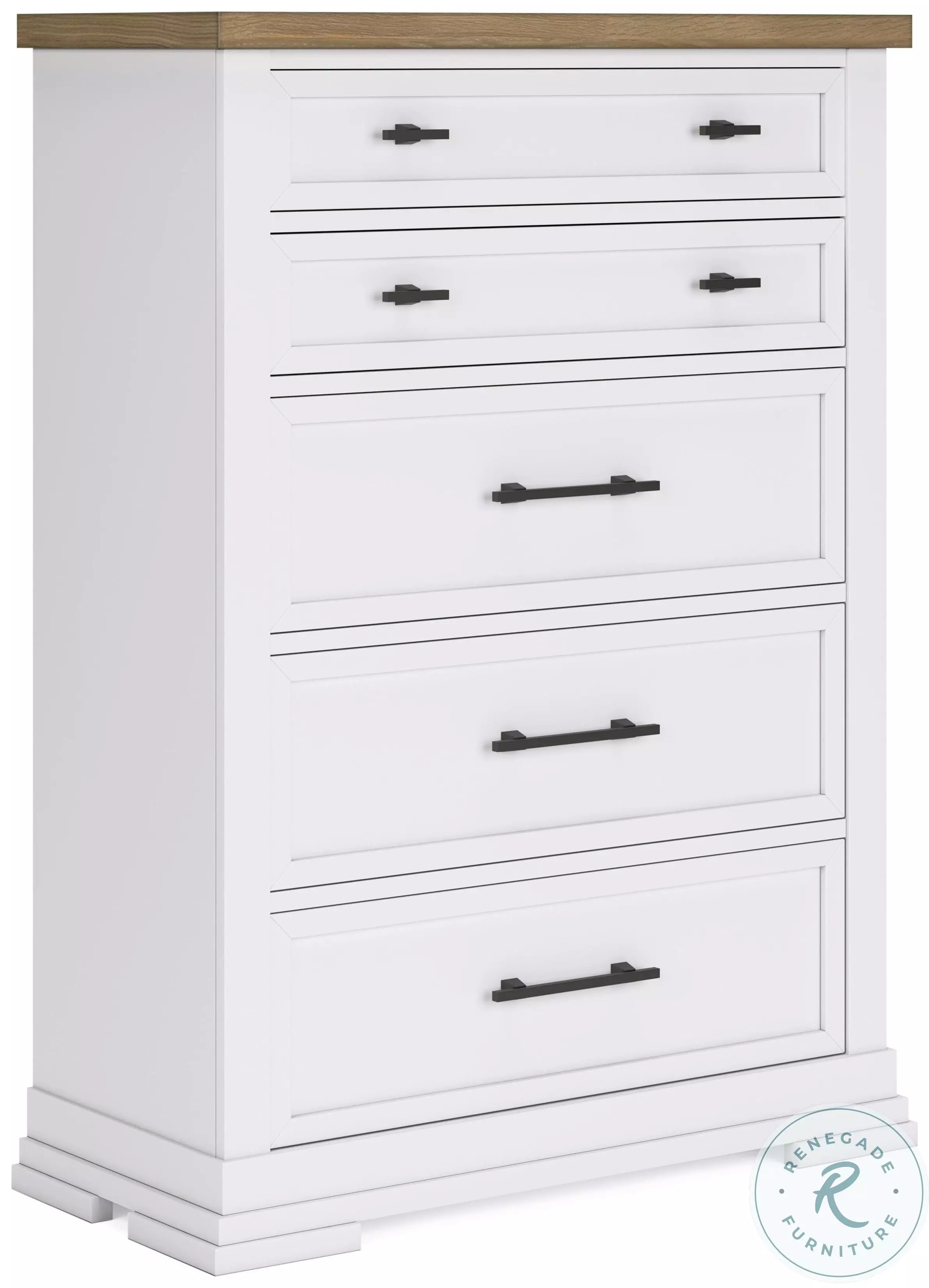 Ashbryn White And Natural Chest From Ashley Furniture | Coleman
