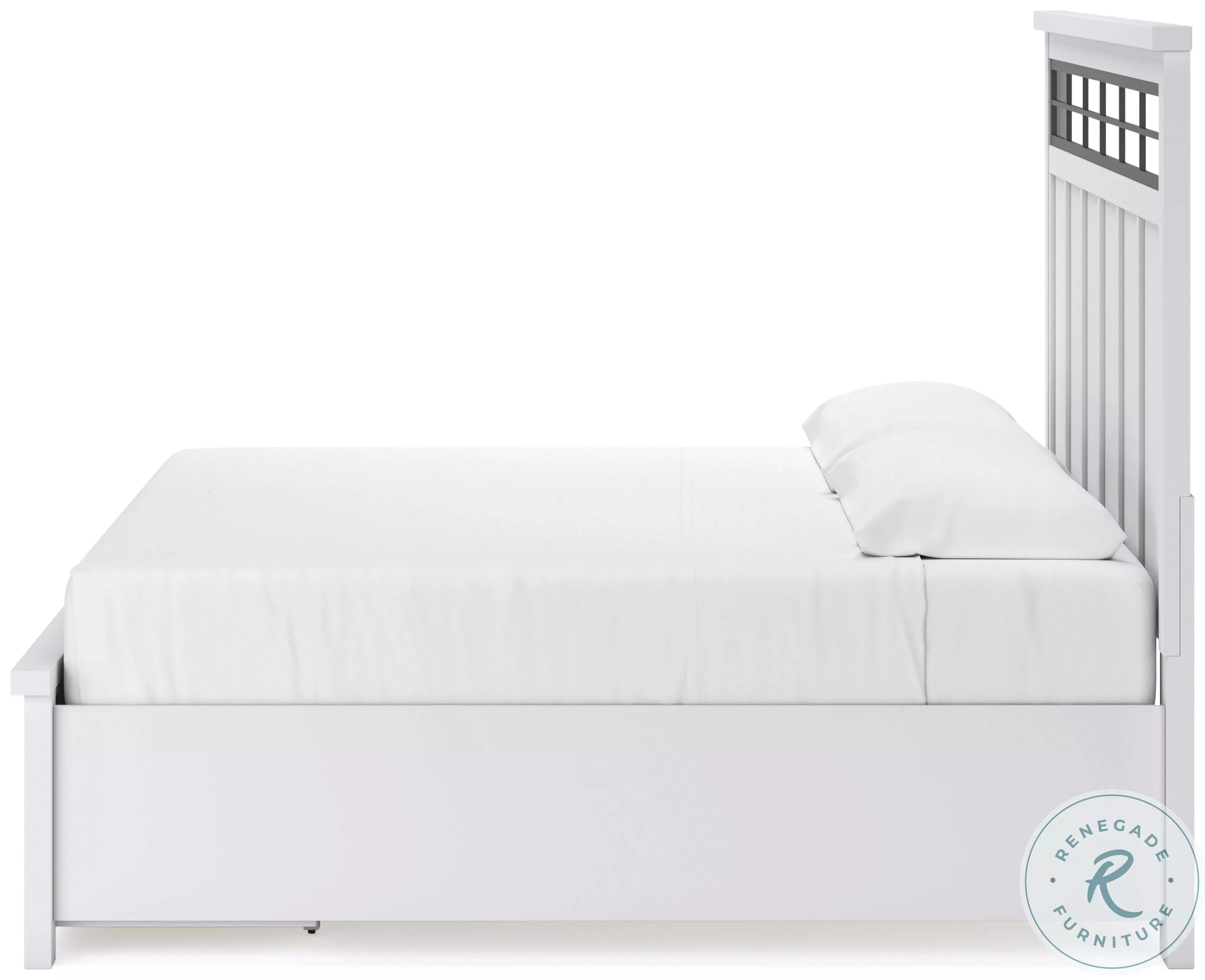Ashbryn White And Natural King Panel Storage Bed From Ashley
