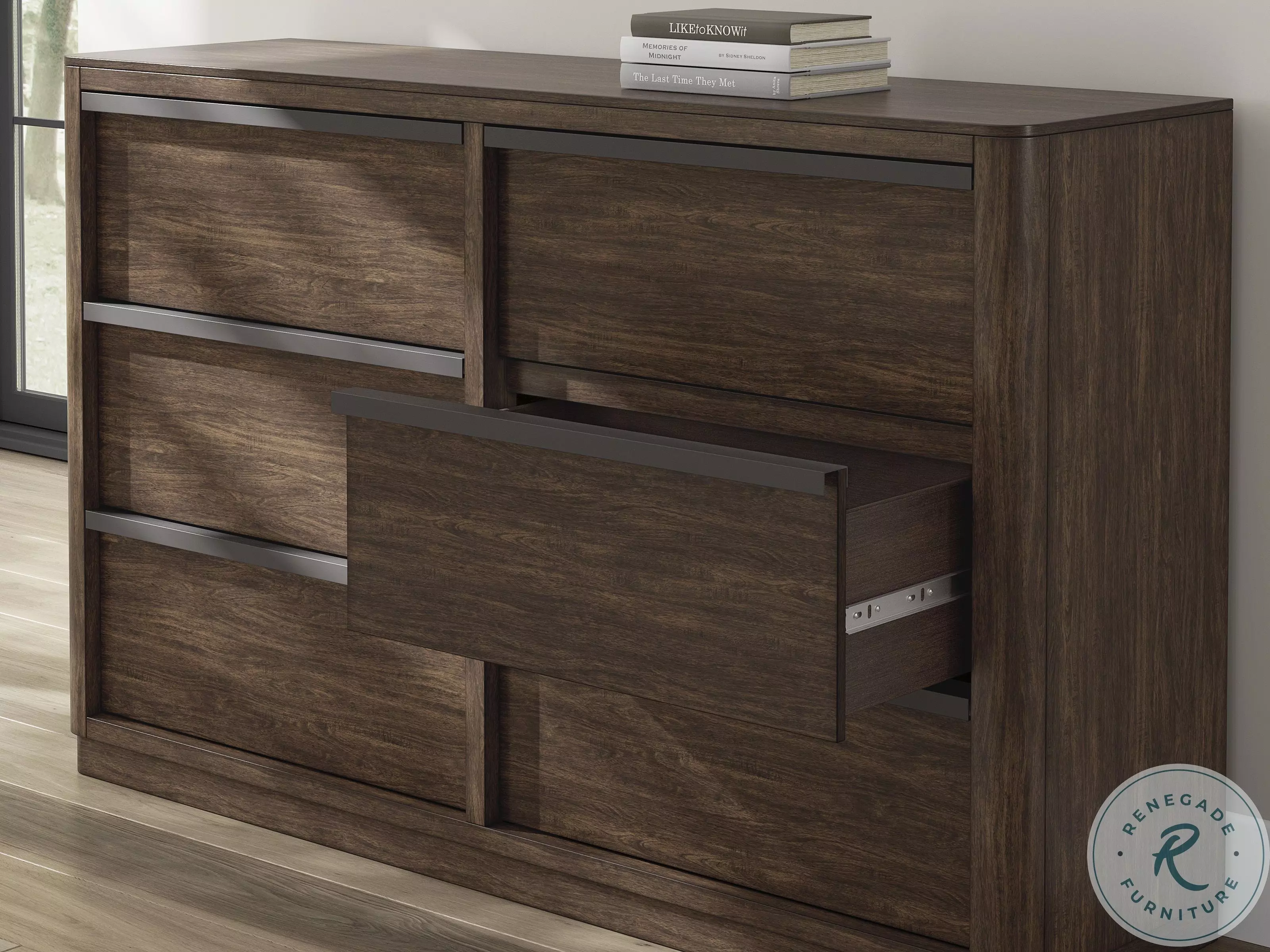 long dark brown dresser Covetown Dark Brown Dresser main image 0