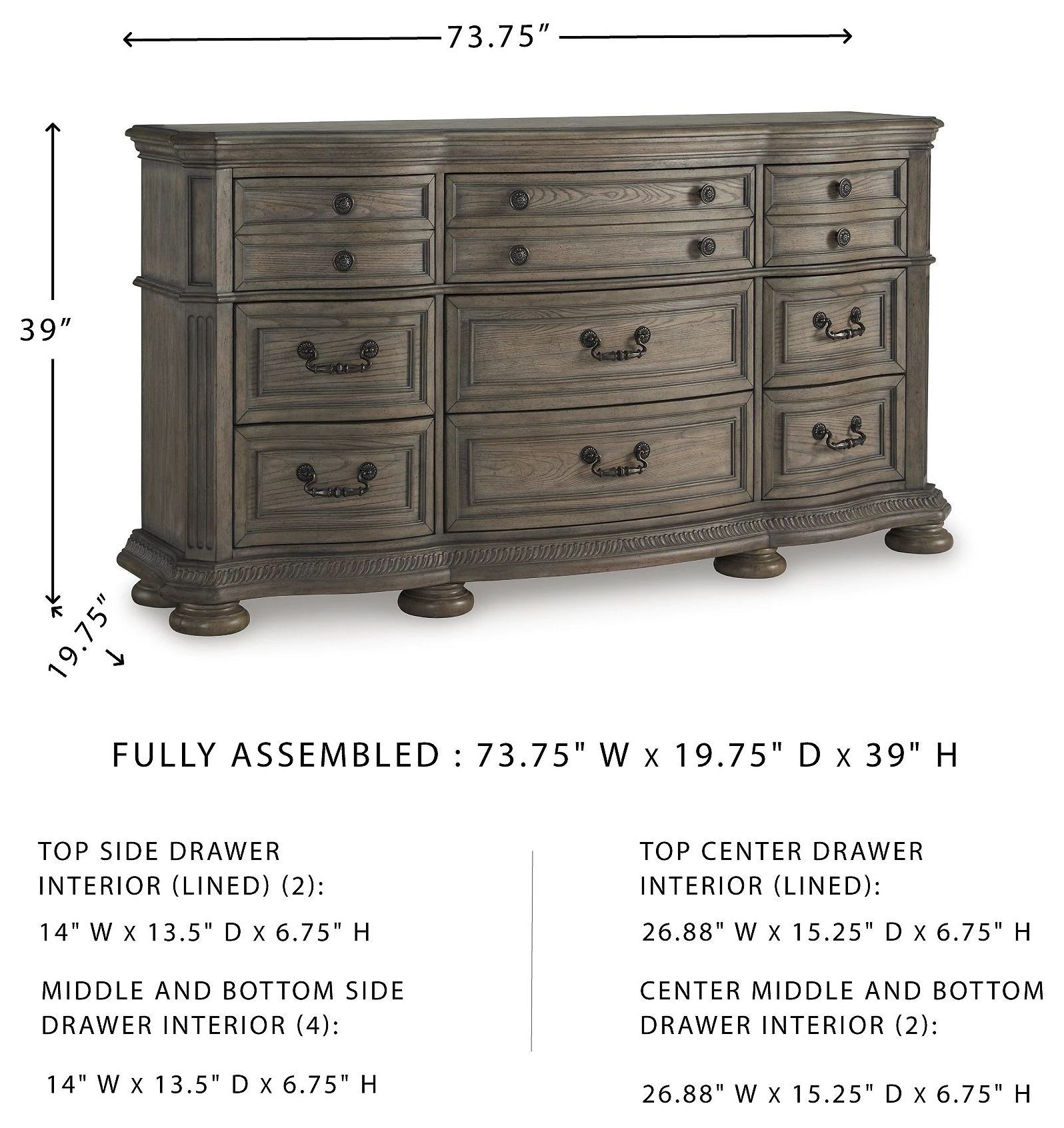 Ardenfield Light Brown Dresser