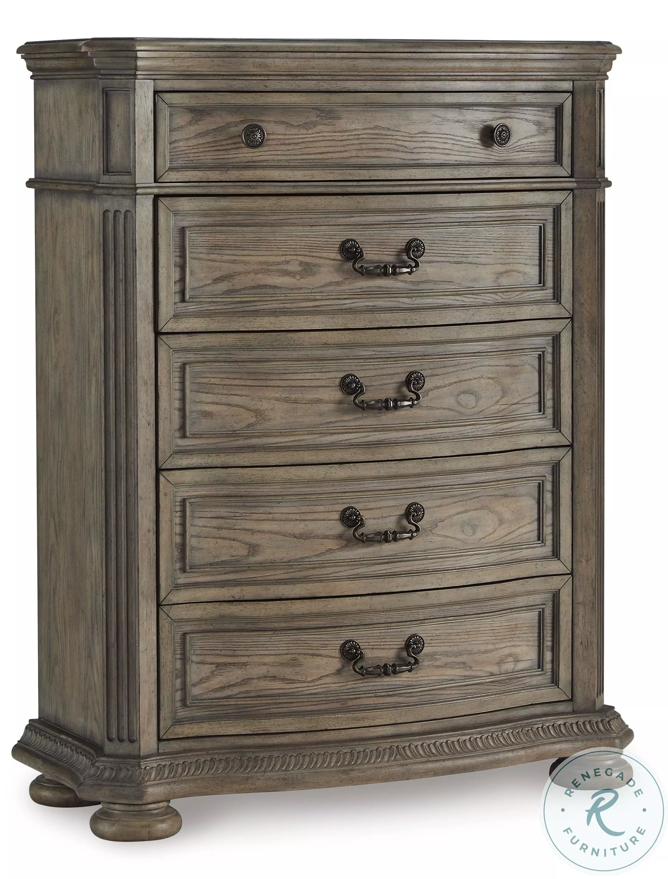 Ardenfield Light Brown 5 Drawer Chest From Ashley Furniture