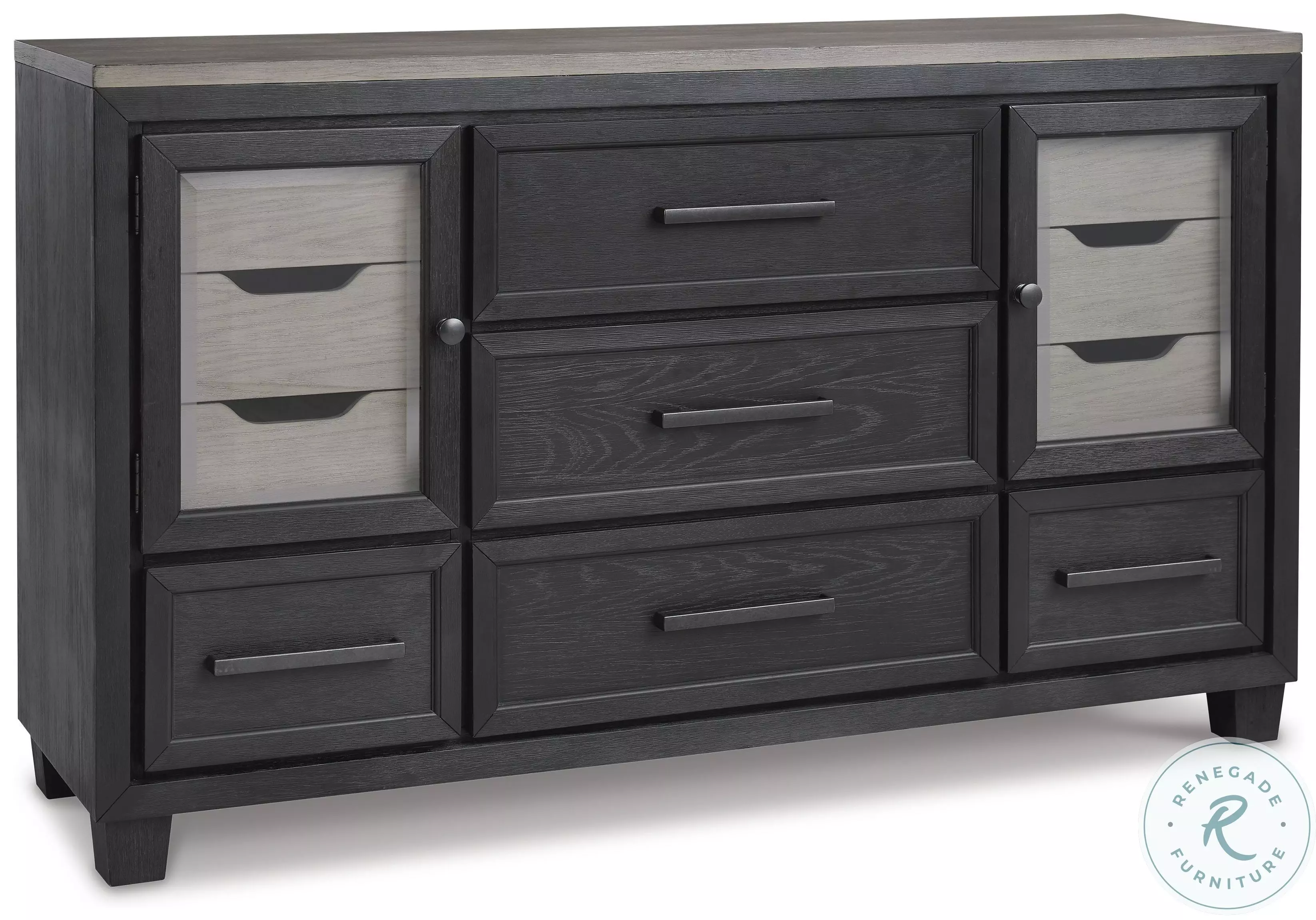 Foyland Black And Brown Dresser From Ashley Furniture | Coleman
