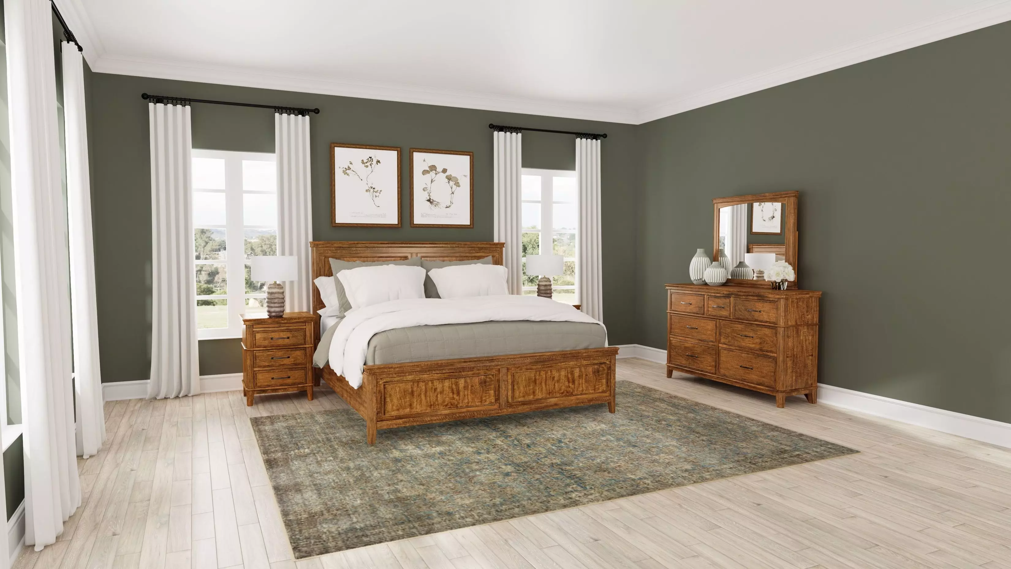 Bandalier Russet Panel Bedroom Set from A-America | Coleman Furniture