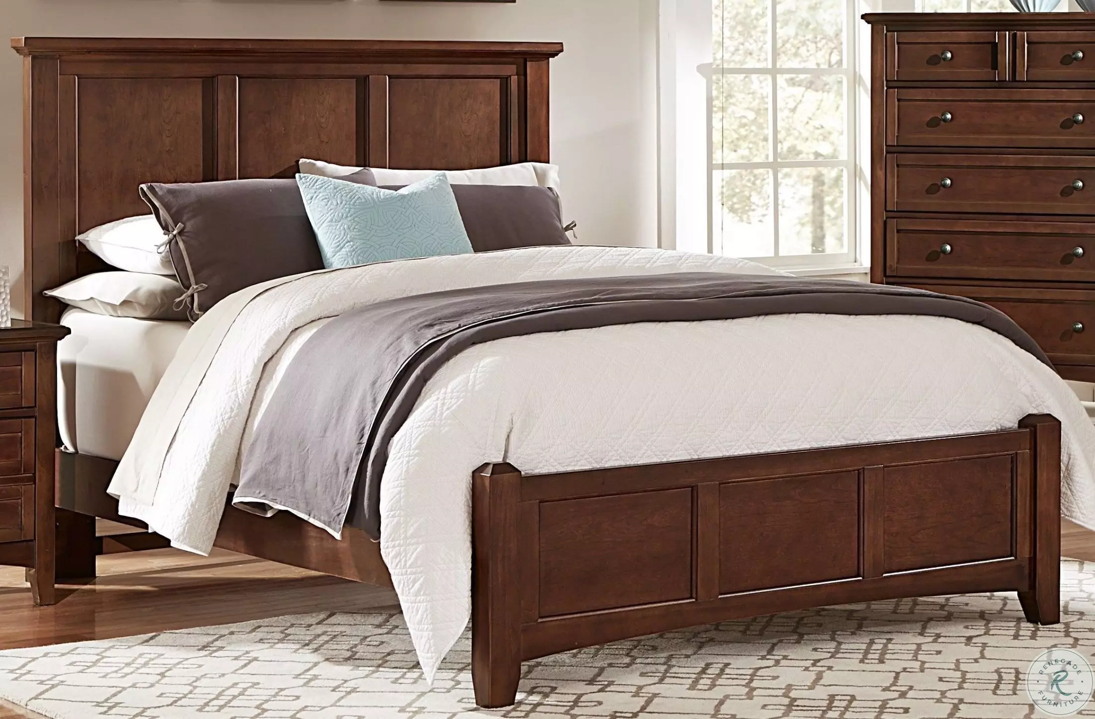 Bonanza Cherry Queen Mansion Bed BB28-558-855-922 Vaughn Bassett
