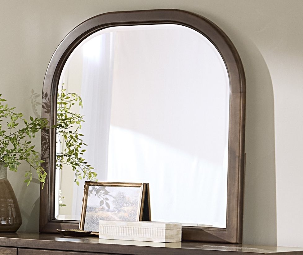 Pure Maple Syrup Arched Dresser Mirror From Vaughan Bassett