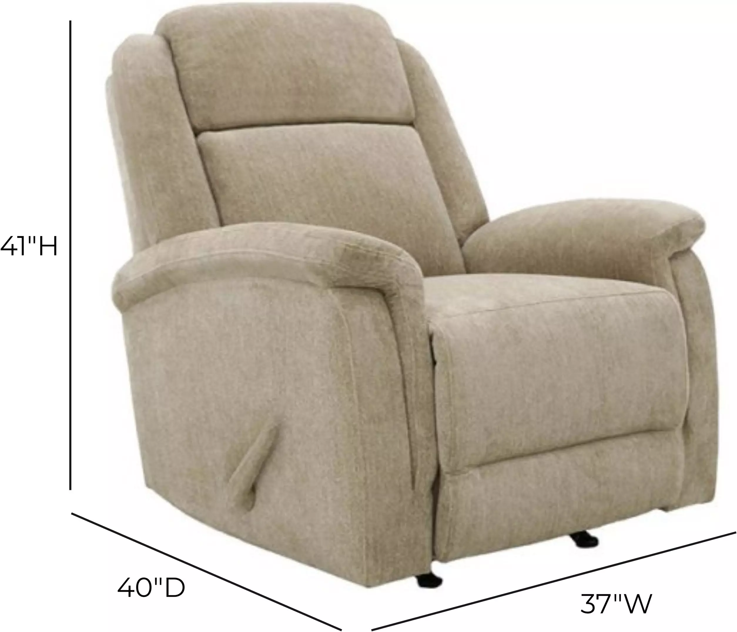 Adam Athena Wheat Rocker Recliner