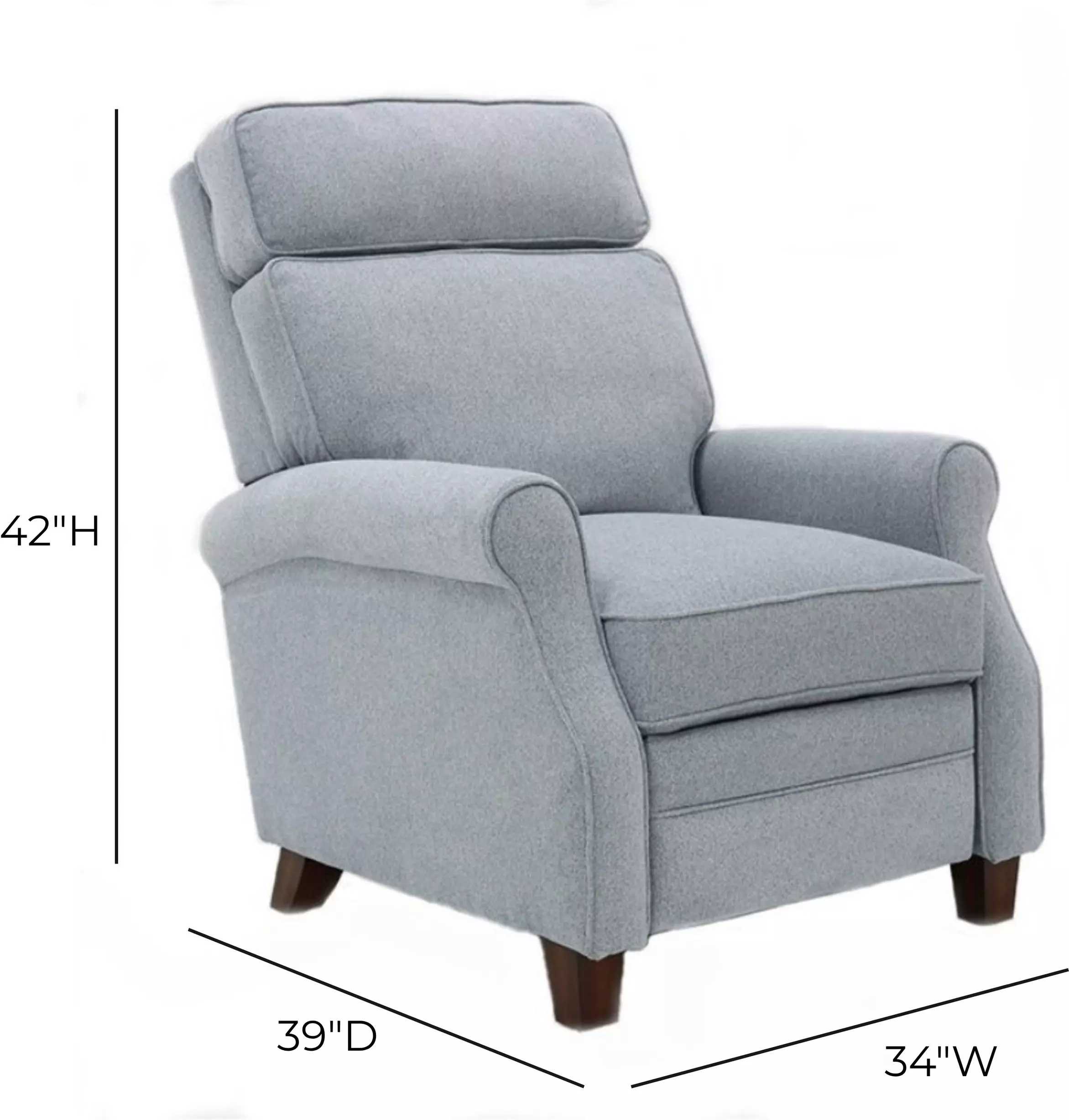Owen Janelle Slate Push Thru The Arms Recliner