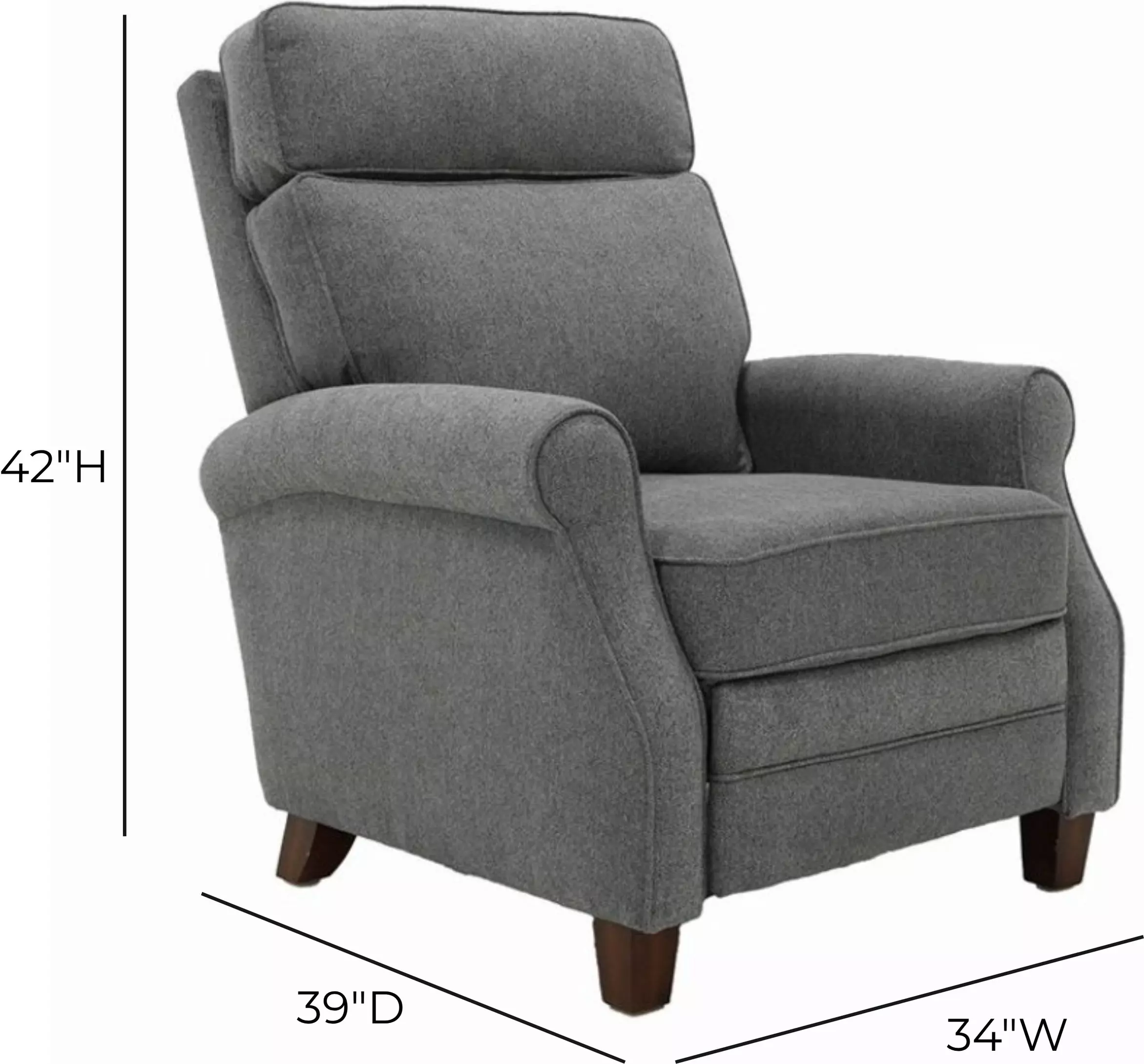 Owen Janelle Metal Push Thru The Arms Recliner