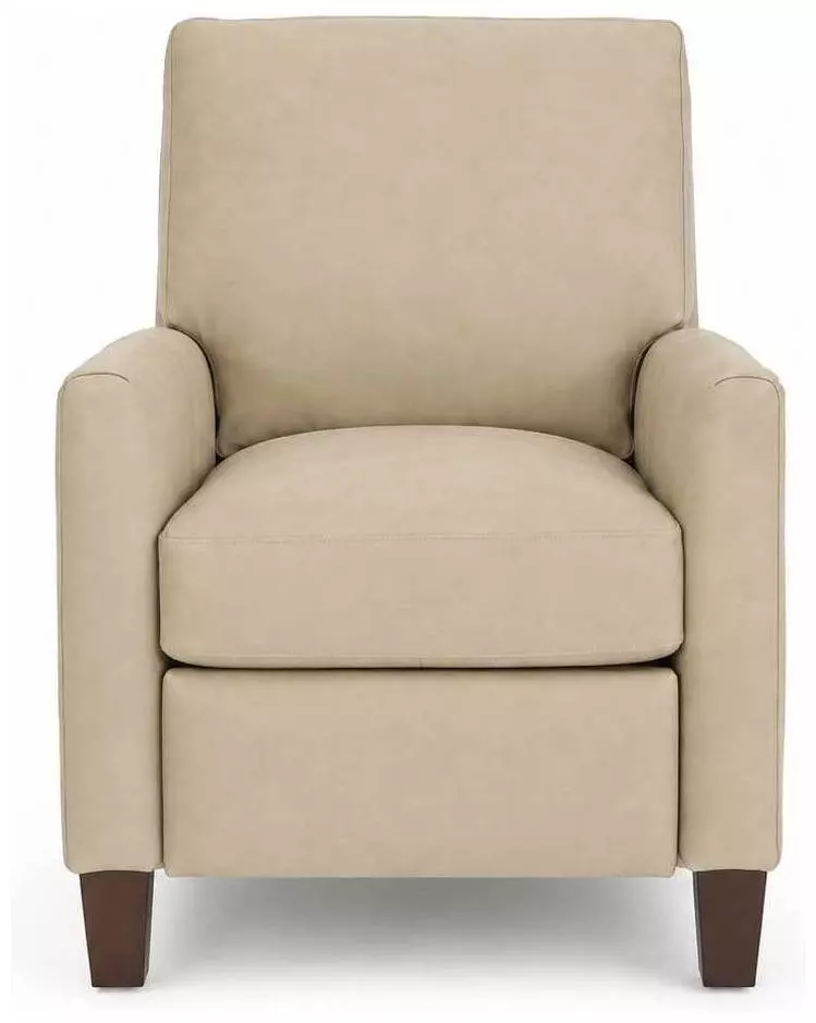 Fremont Cashmere Stone Leather Push Thru The Arms Recliner from