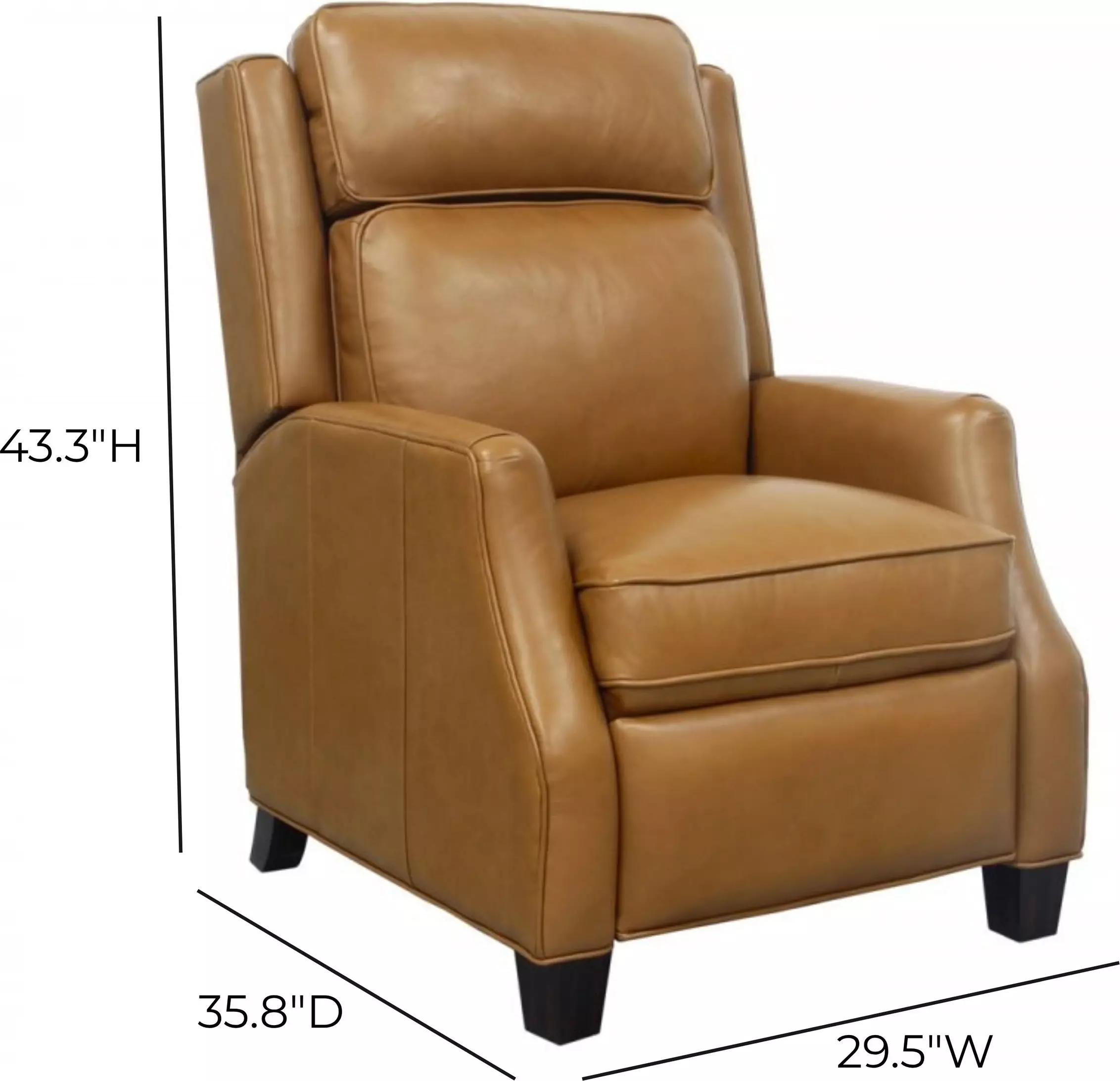 Nixon Shoreham Ponytail Leather Push Thru The Arms Recliner