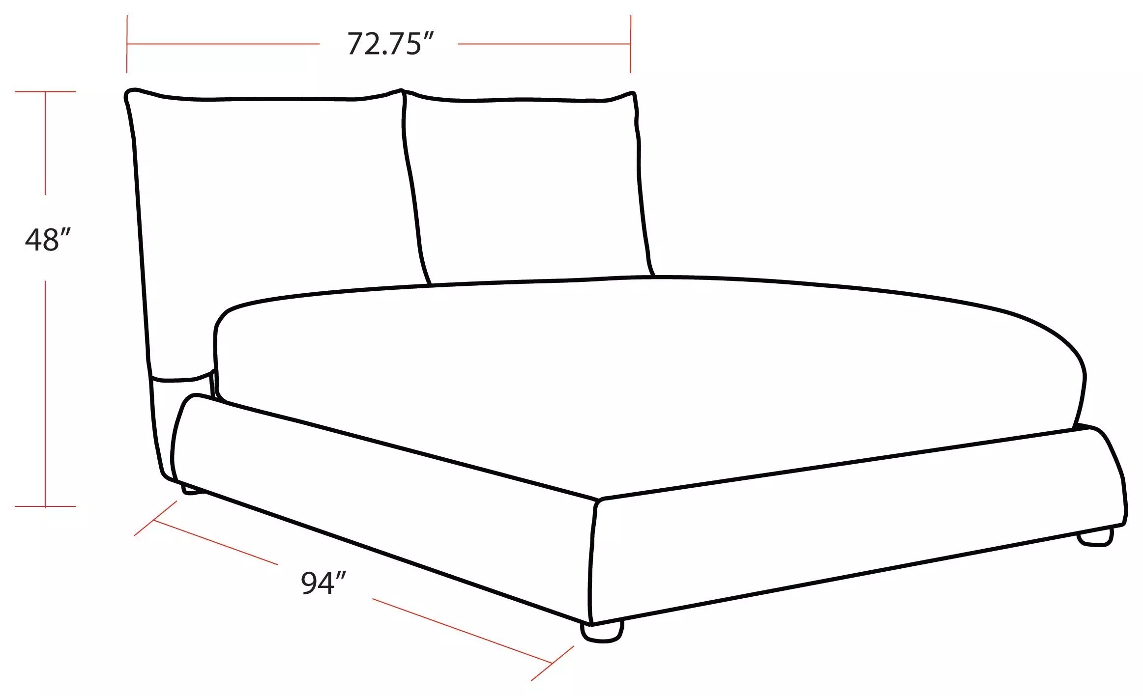 Cumulus Cozy Snow Queen Upholstered Panel Bed