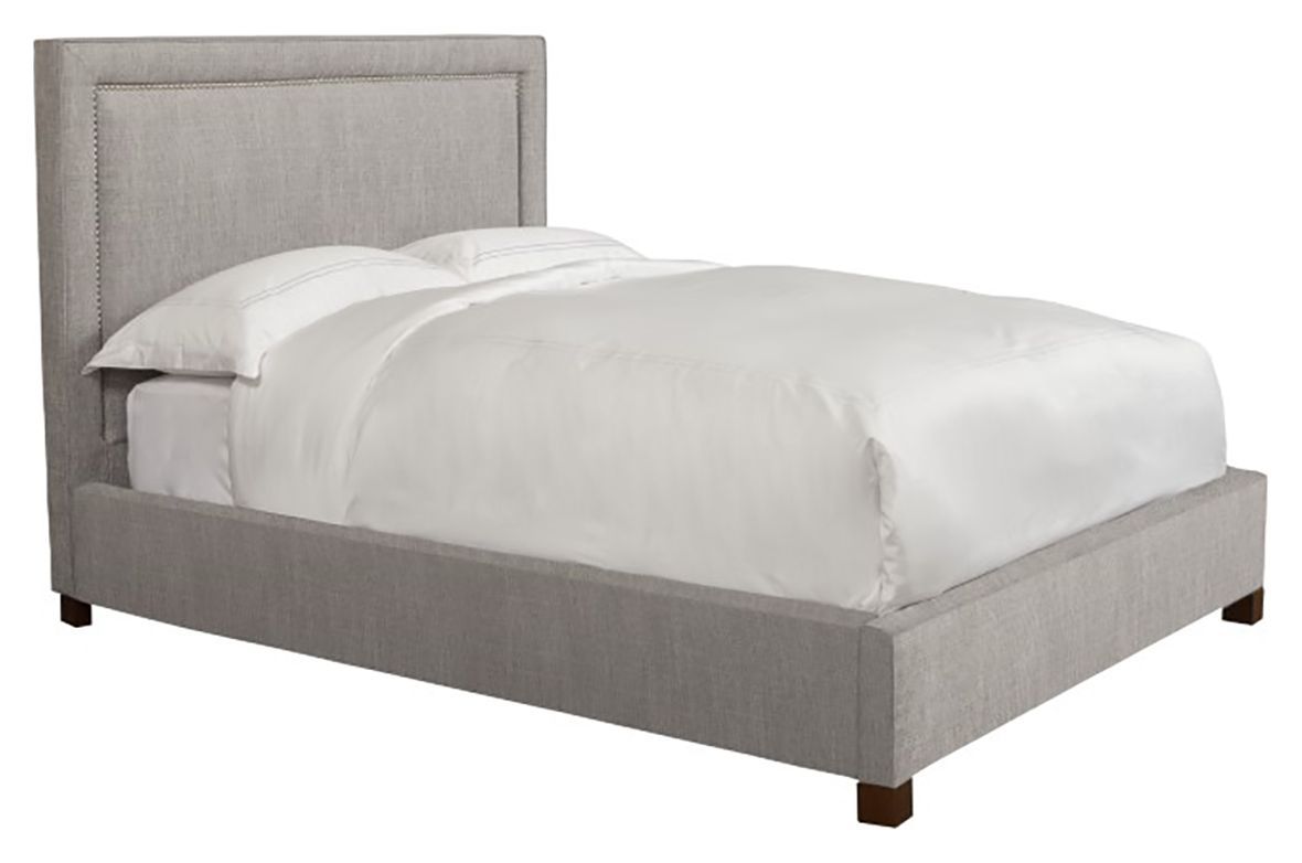 Cody Cork Natural Performance Fabric Queen Upholstered Panel Bed