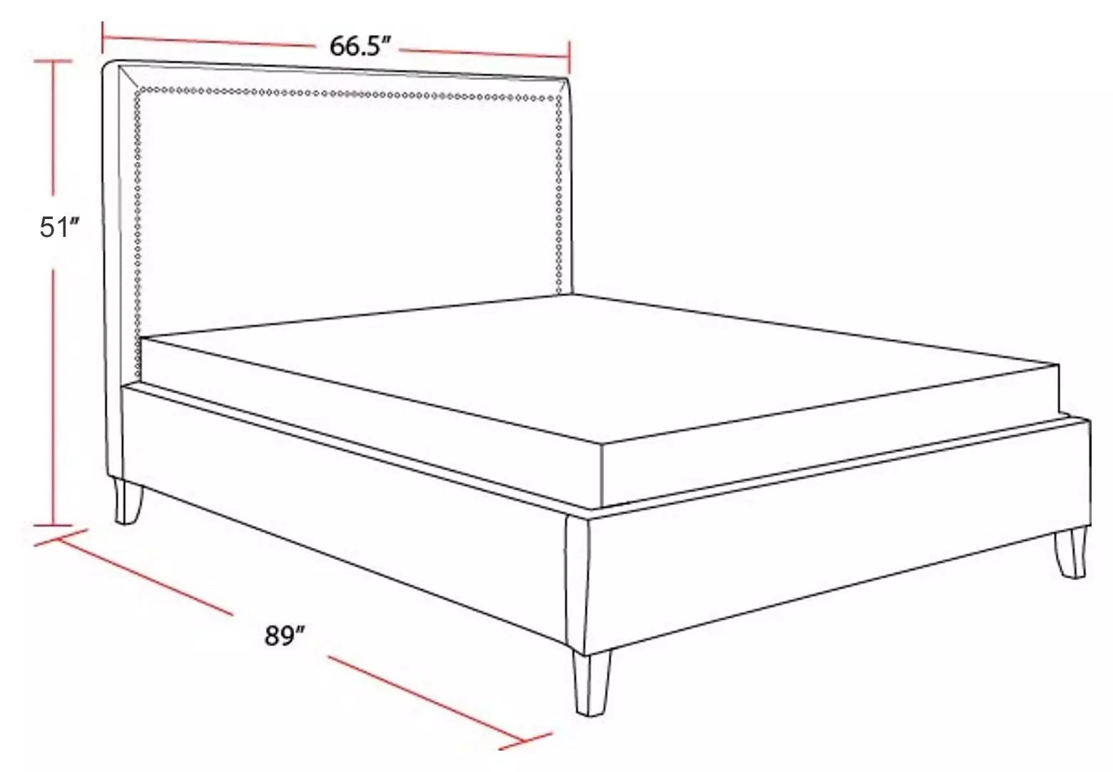 Cody Mineral Gray Performance Fabric Queen Upholstered Panel Bed