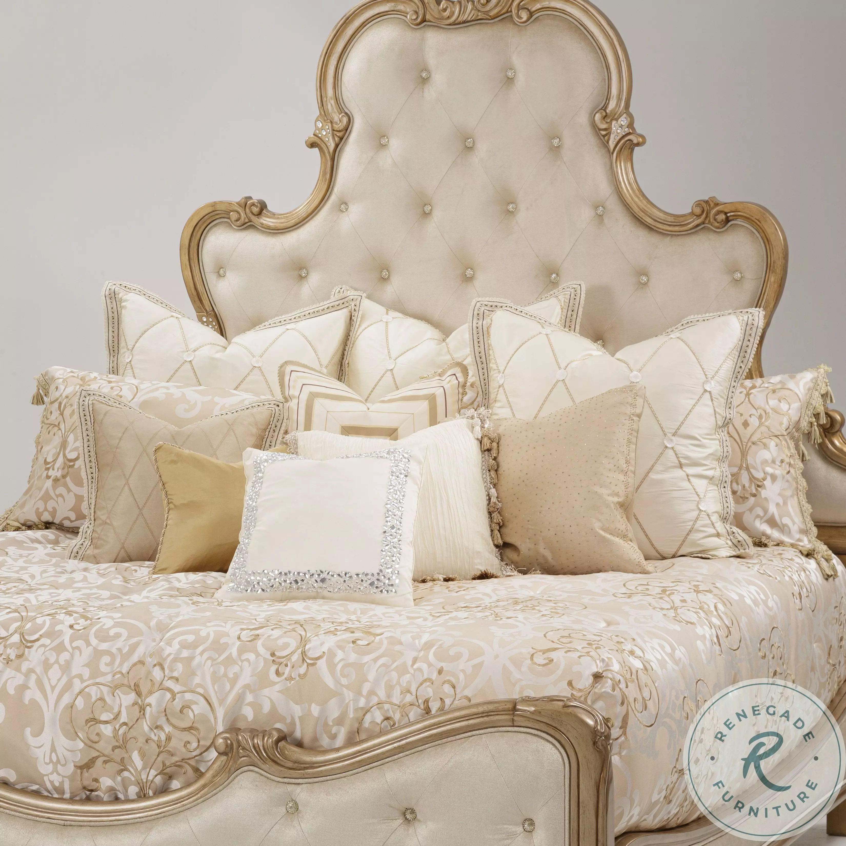 Luxembourg Creme 13 Piece King Comforter Set From Michael Amini