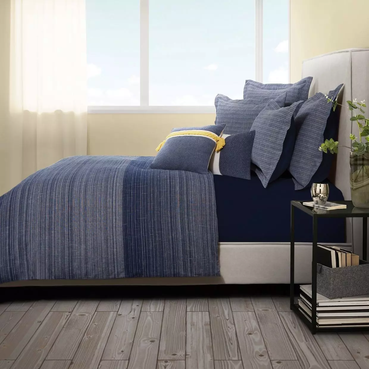 Crestwood Denim 8 Piece King Duvet Set