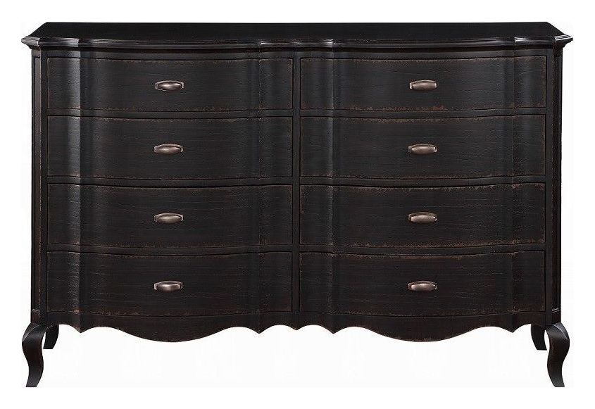old black dresser Lamp Black Provincial Style Dresser
