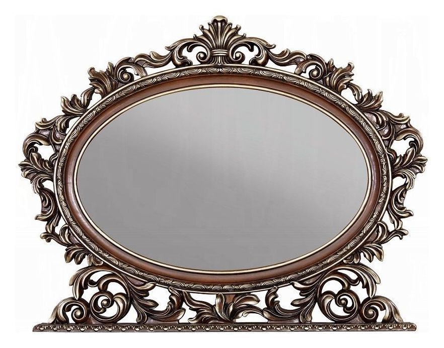 Devany Cherry Oval Dresser Mirror from ACME Furniture | Coleman