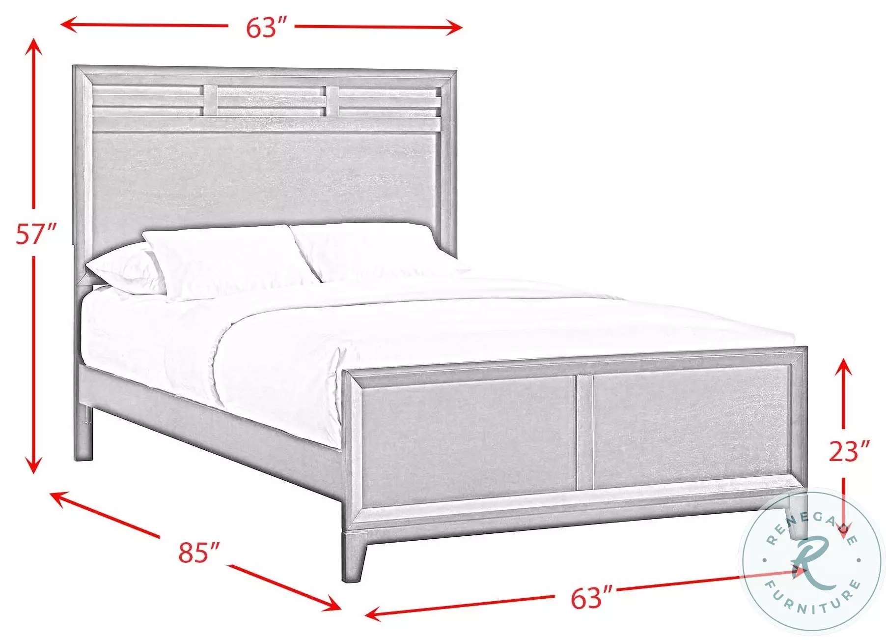 Warren Merlot Queen Panel Bed