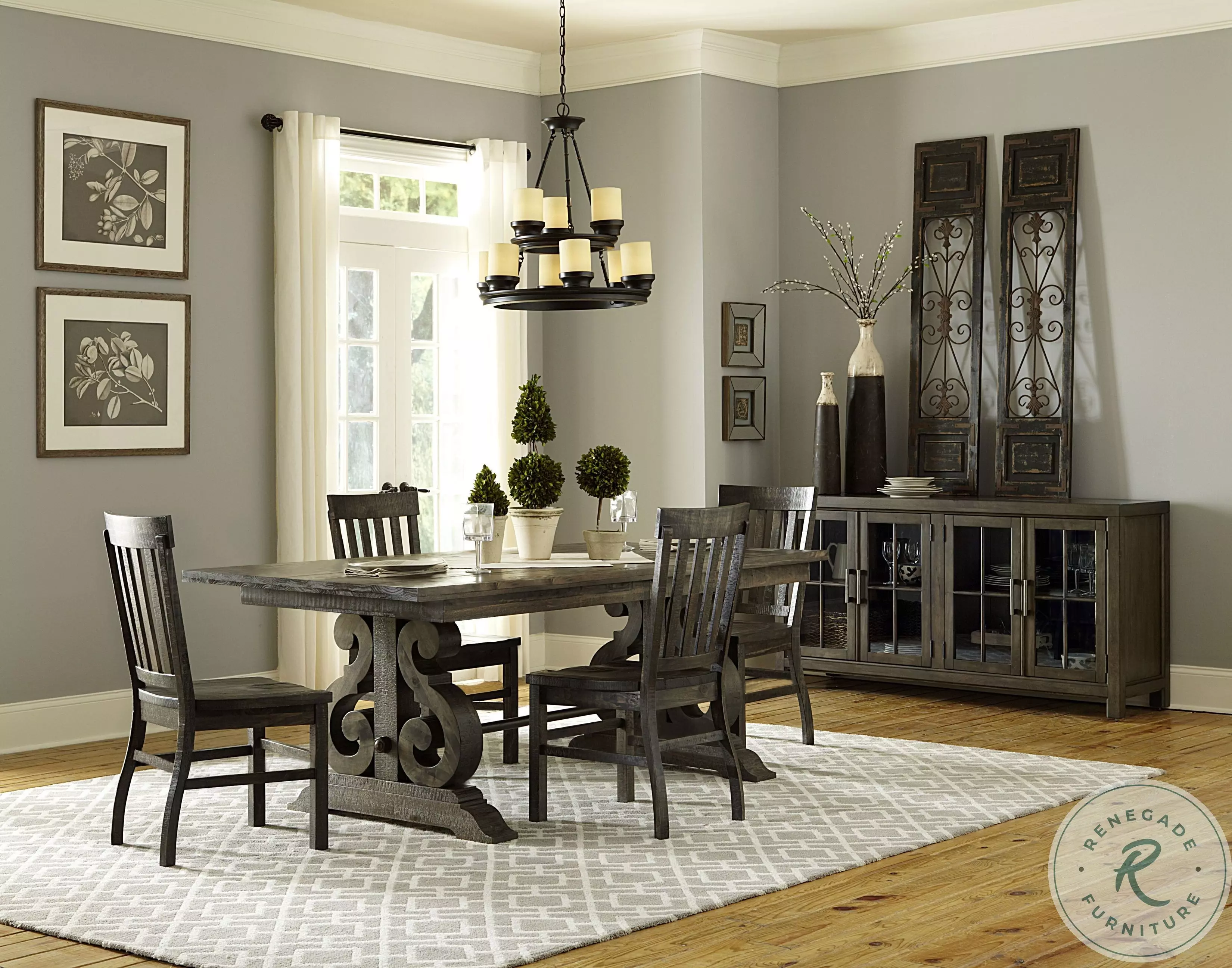 Bellamy Peppercorn Dining Chair Set of 2 From Home Gallery Stores