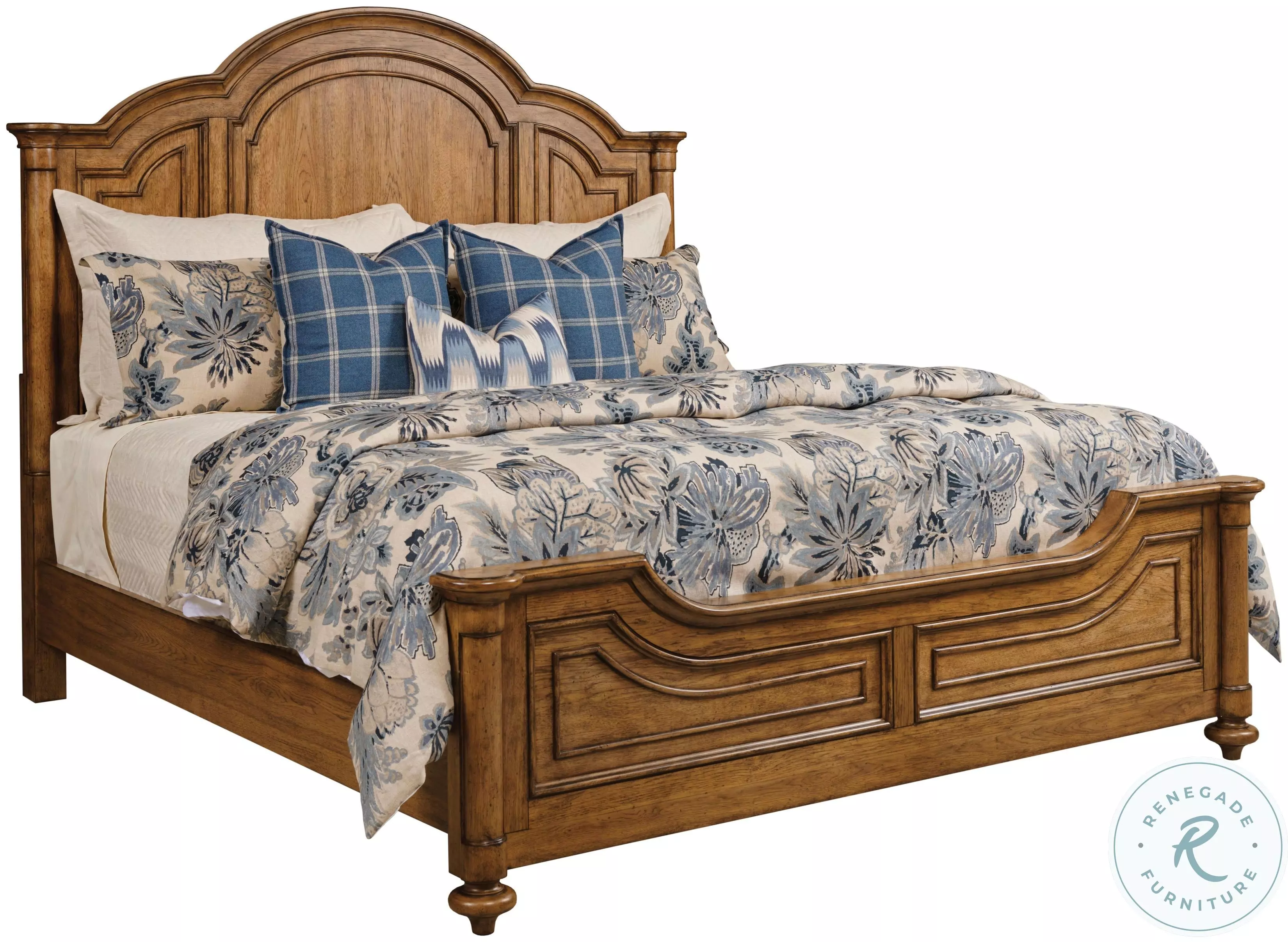 Berkshire Warm Cognac Eastbrook King Panel Bed From American Drew
