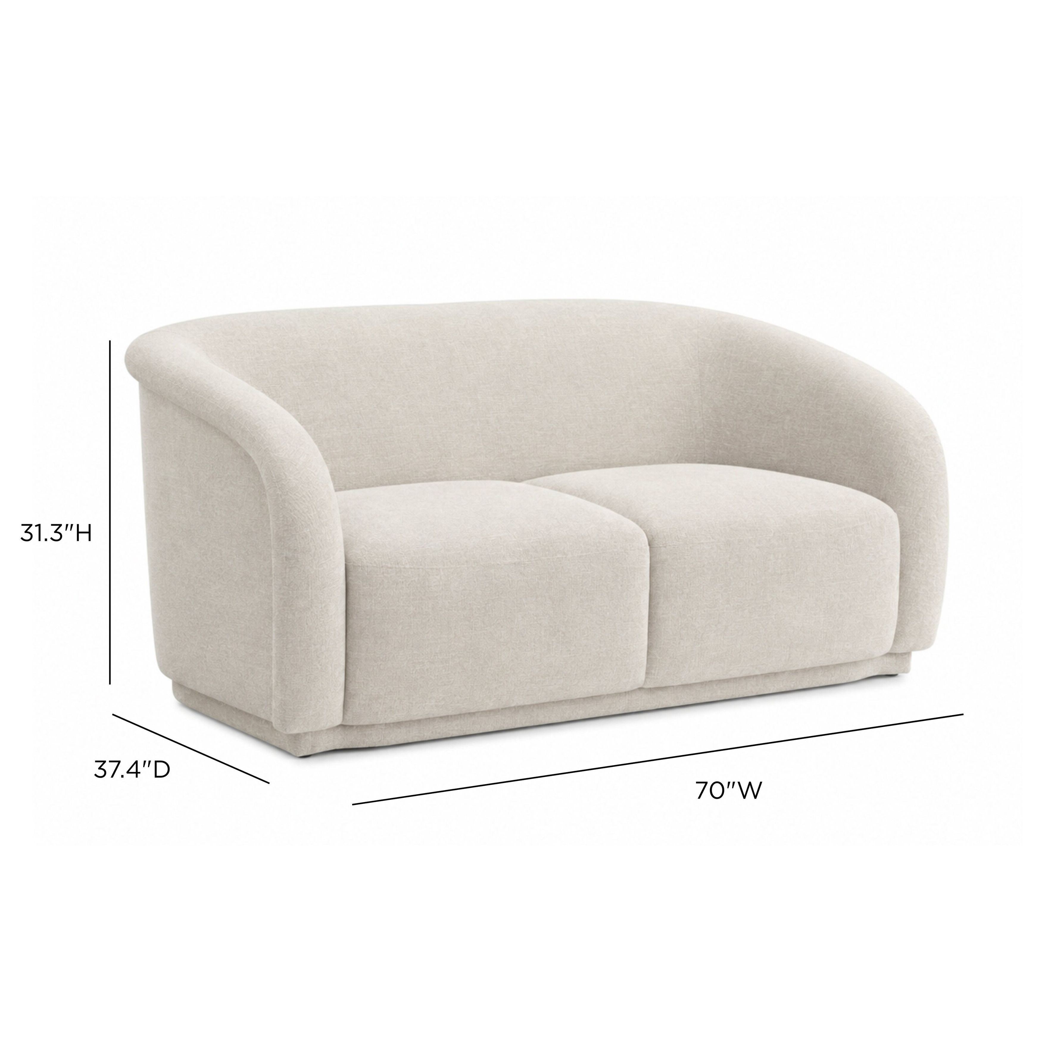 Yara Sand 70" Loveseat