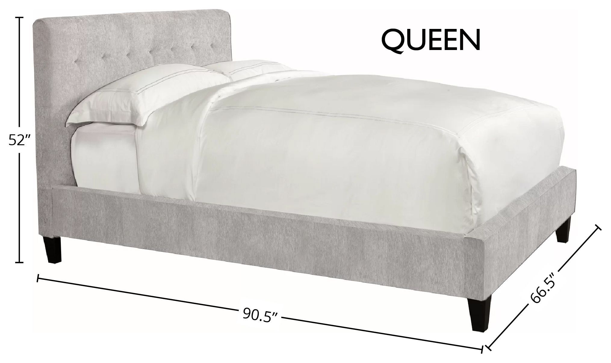 Jody Porcelain Natural Performance Fabric Queen Upholstered Panel Bed