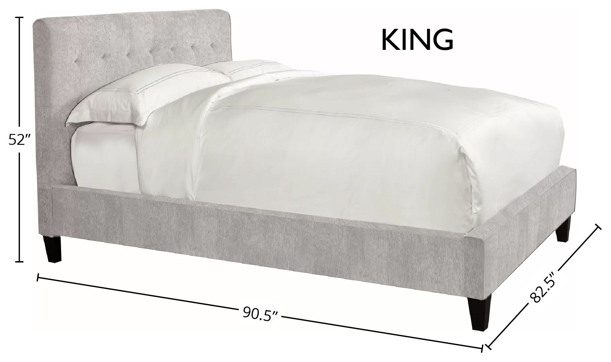 Jody Porcelain Natural Performance Fabric King Upholstered Panel Bed