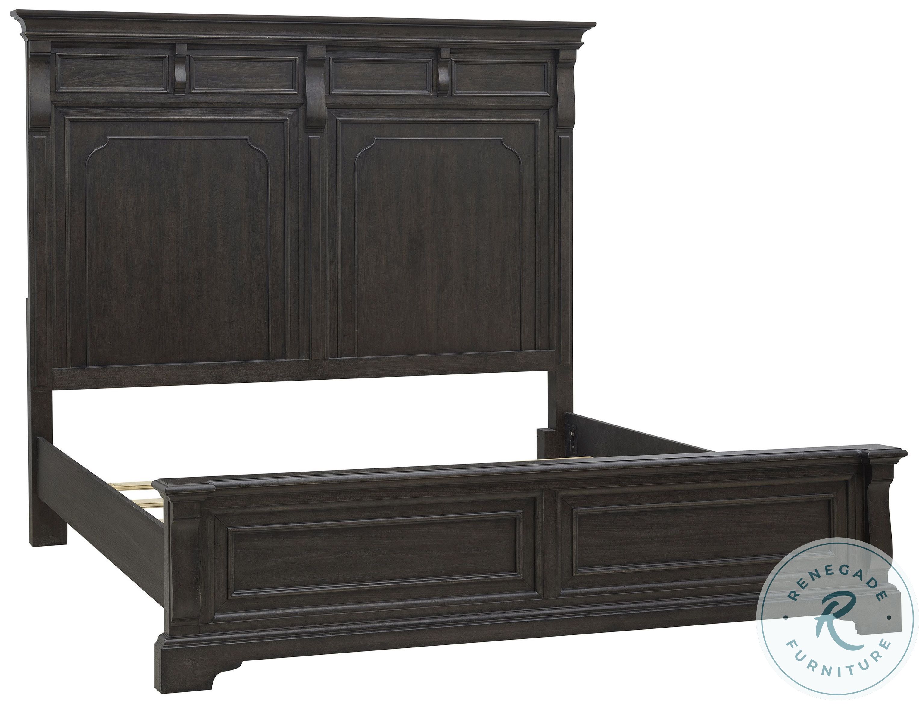 Hickory Creek Brown Velvet Panel Bedroom Set from Pulaski