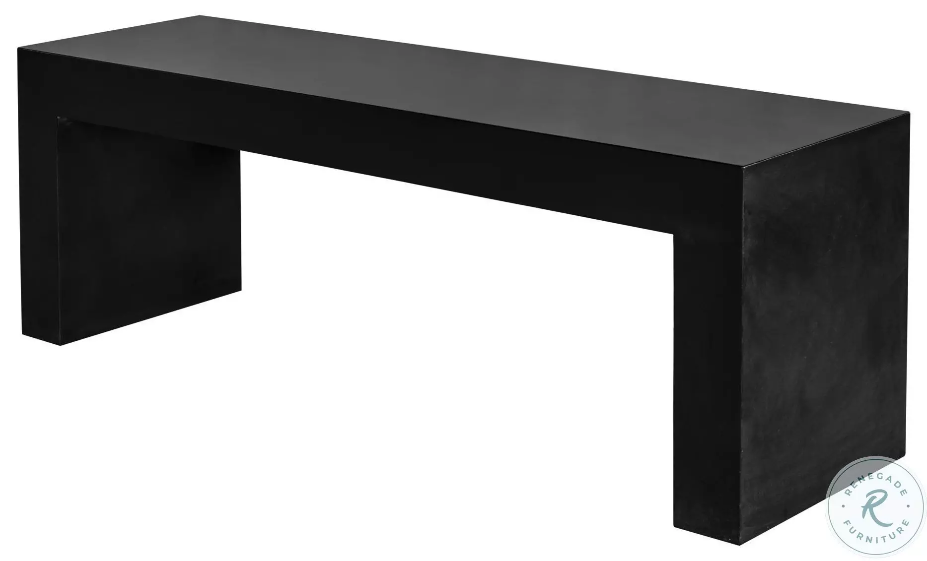 Lazarus Black Outdoor Bench From Moes Home | Coleman Furniture