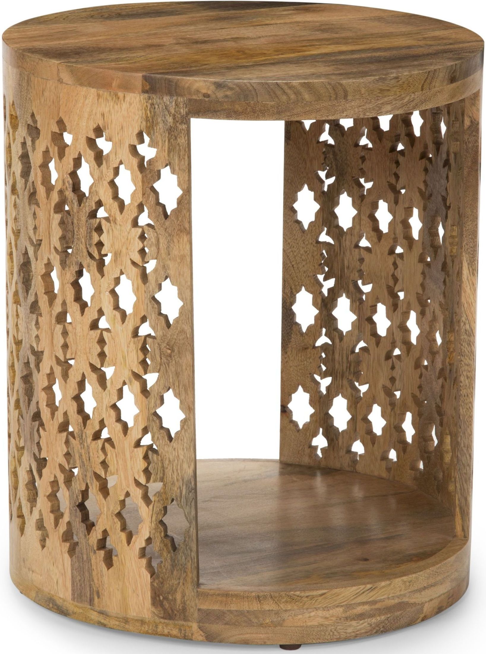 Brinley Natural Round End Table from Steve Silver Coleman Furniture