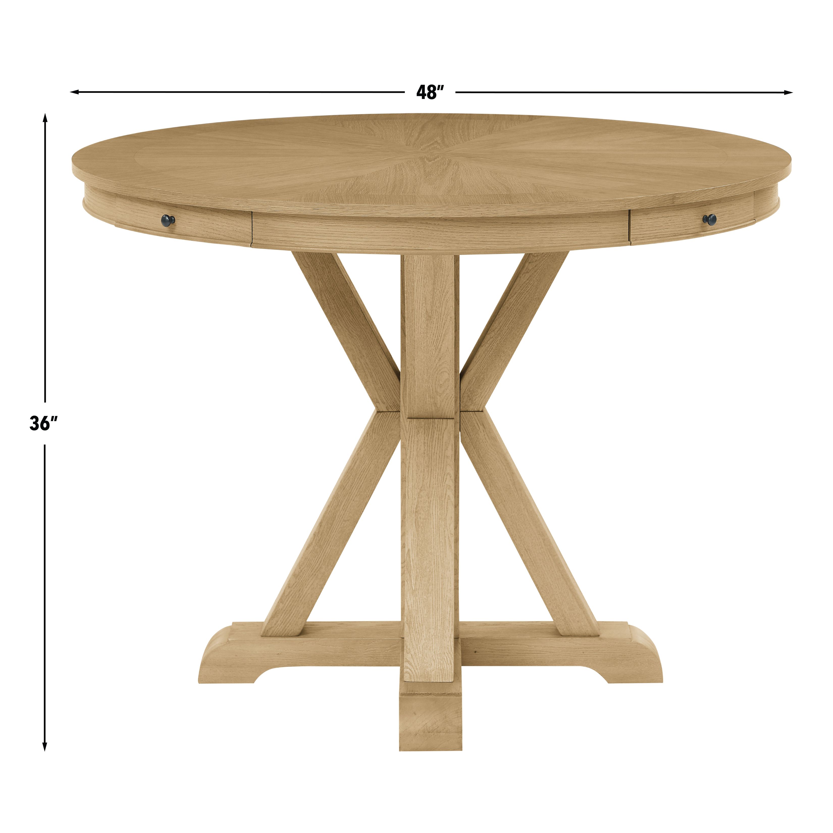 Rylie Natural 24" Round Counter Height Table