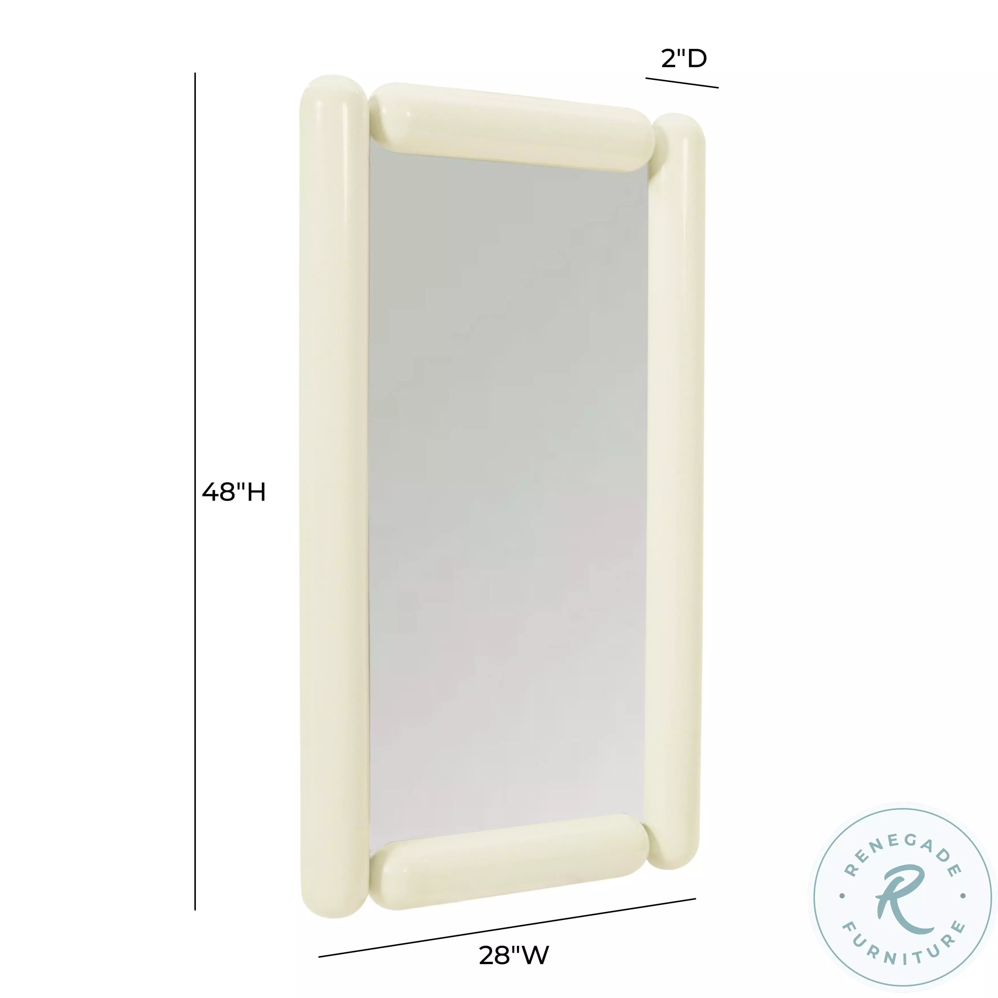 Cozzi Cream Wall Mirror
