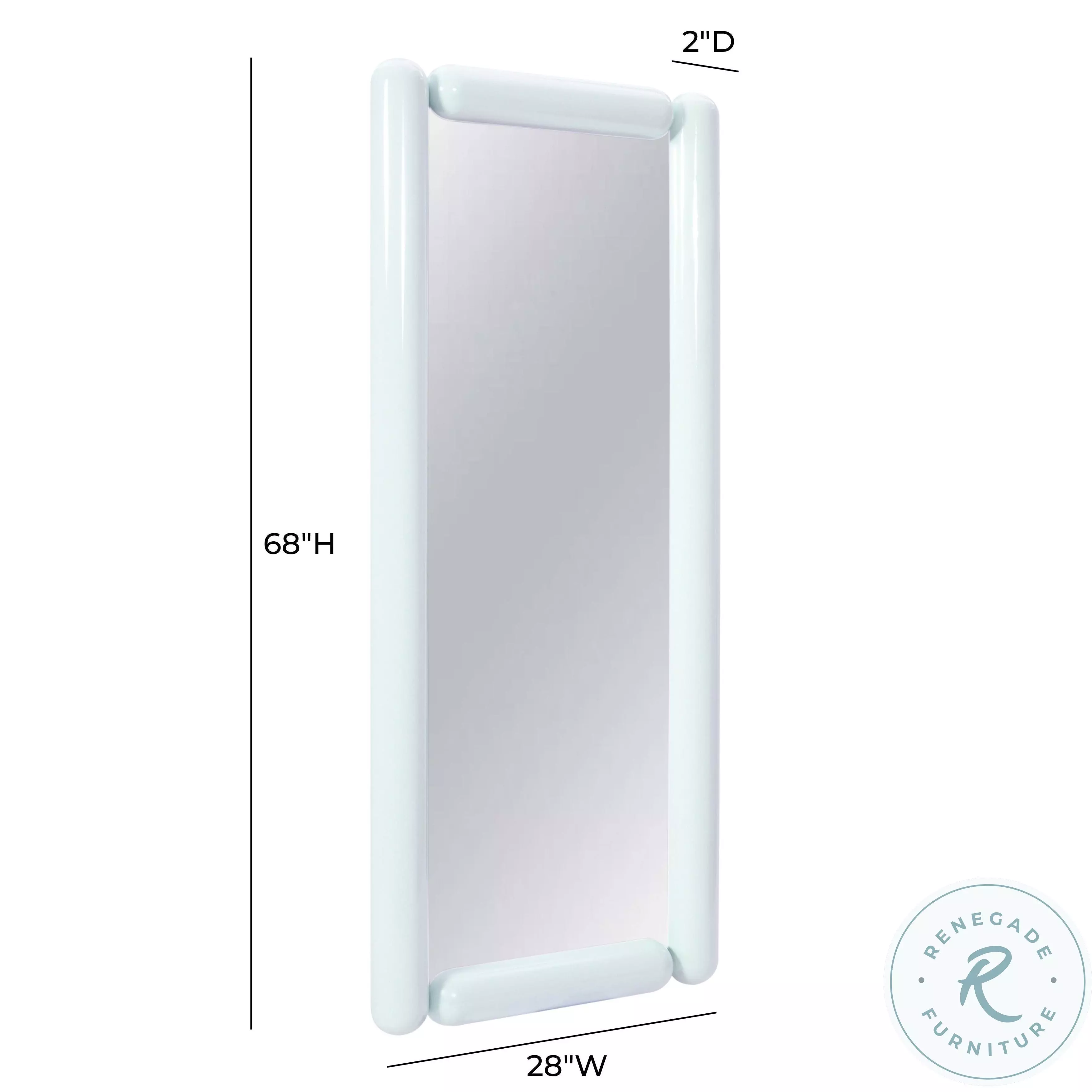 Cozzi Pastel Blue Large Floor Mirror