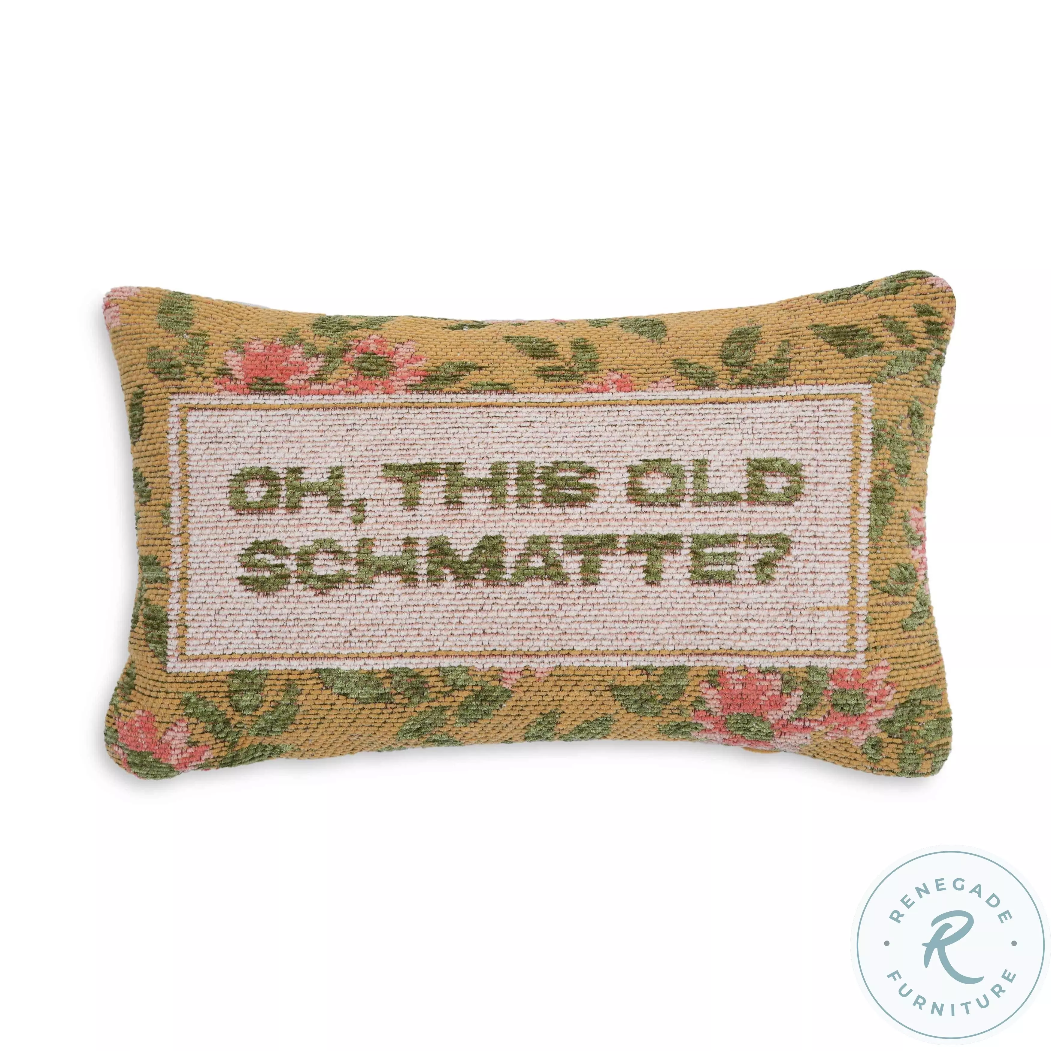 Oh, This Old Schmatte Jacquard Cotton Pillow From TOV | Coleman