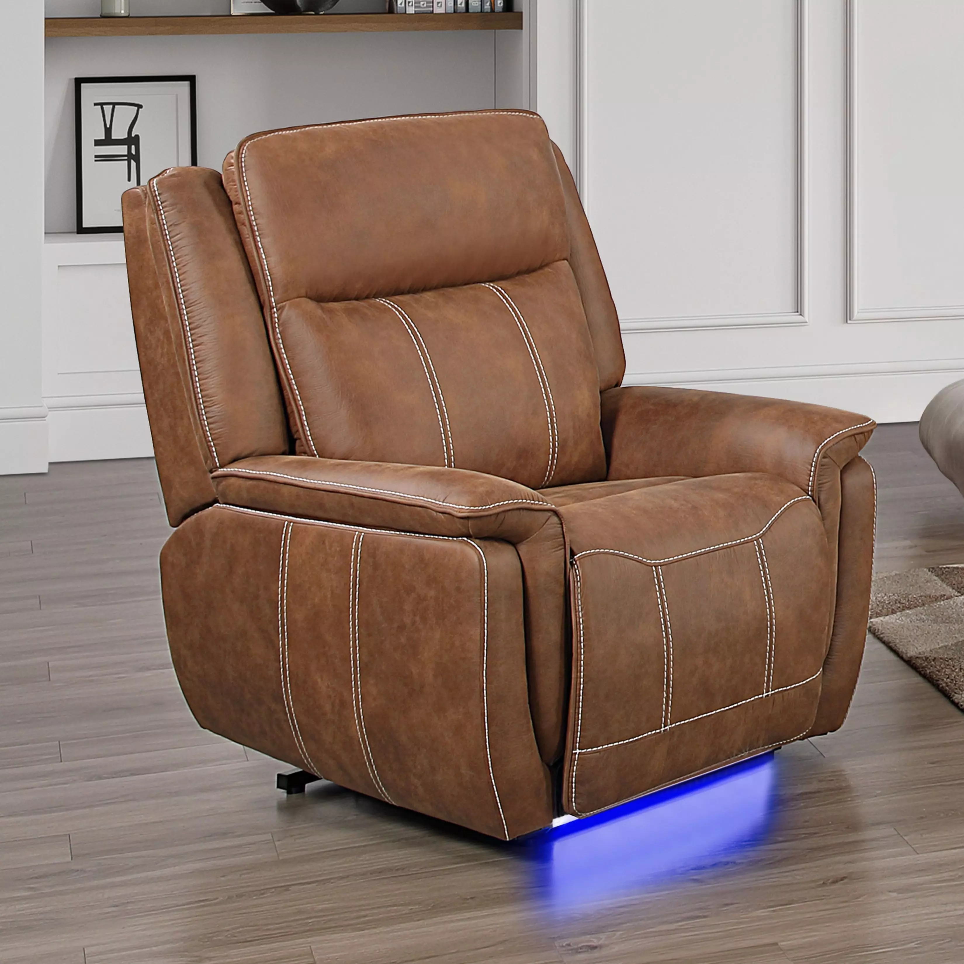 Kyra Saddle Zero Gravity Auto Glider Power Headrest Recliner with