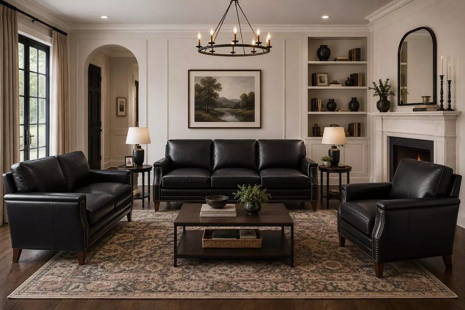 小物 NEIGHBORHOOD Leather Boa Groves BLACK Camden Black Livingroom Set From Tanners Mark | Coleman Furniture