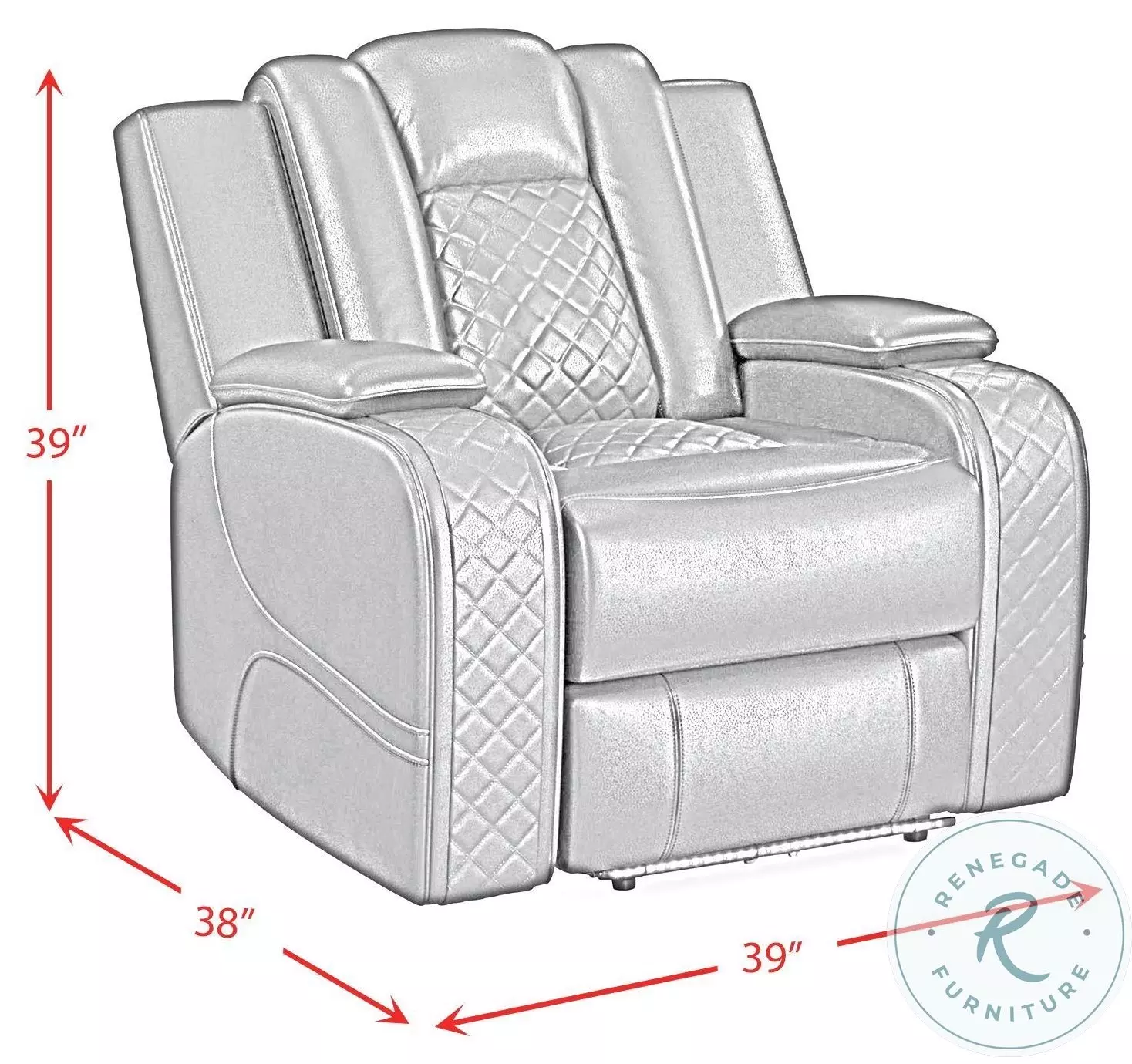 Amias Black Power Recliner