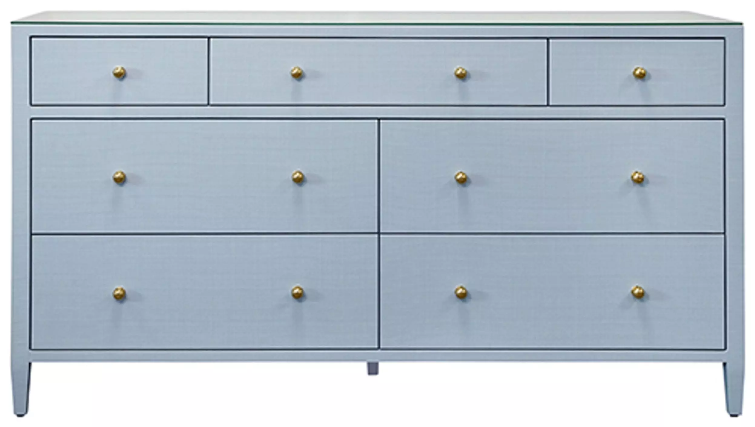 blue linen dresser Worlds Away Carnegie Seven Drawer Chest in Textured Light awards Acler Women's Droxford Mini Length:30 Let the Cora’s coastal