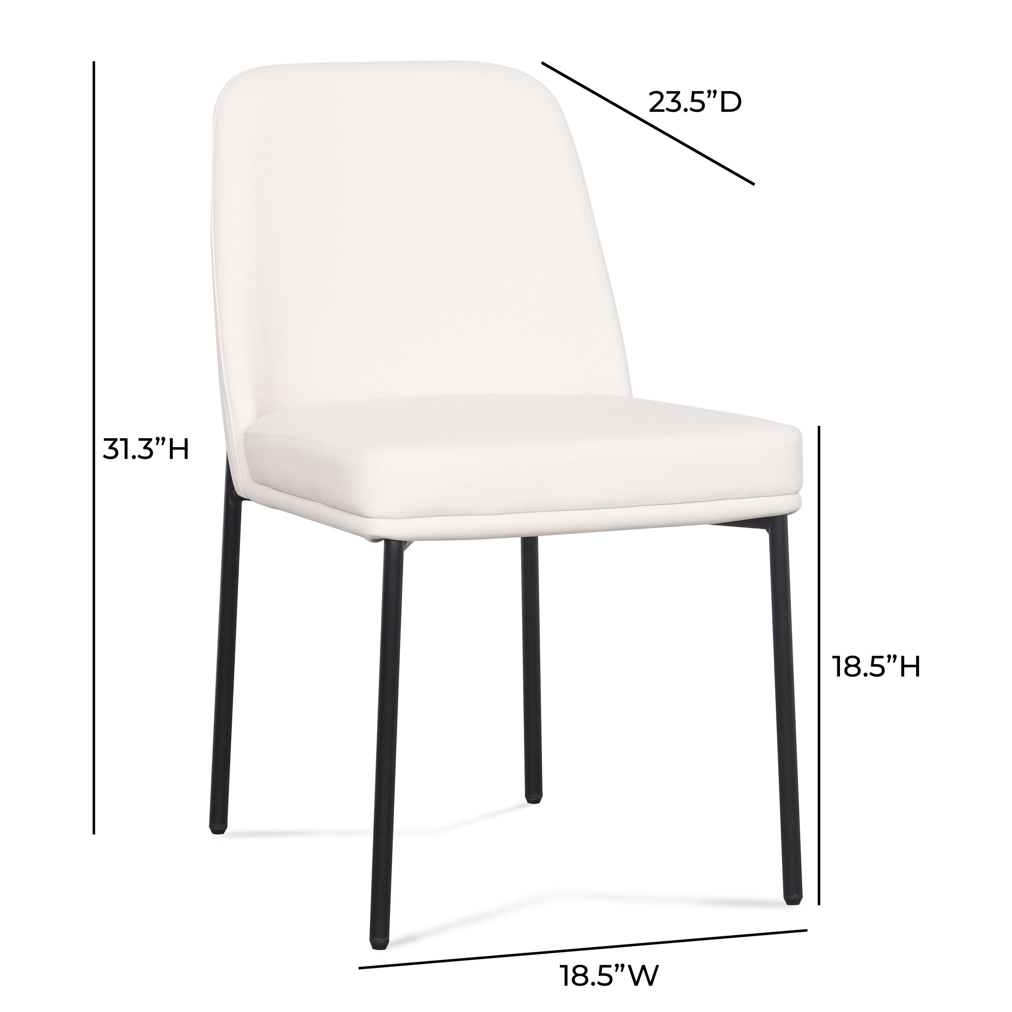 Sydney Cream Upholstered Dining Chair Set of 2