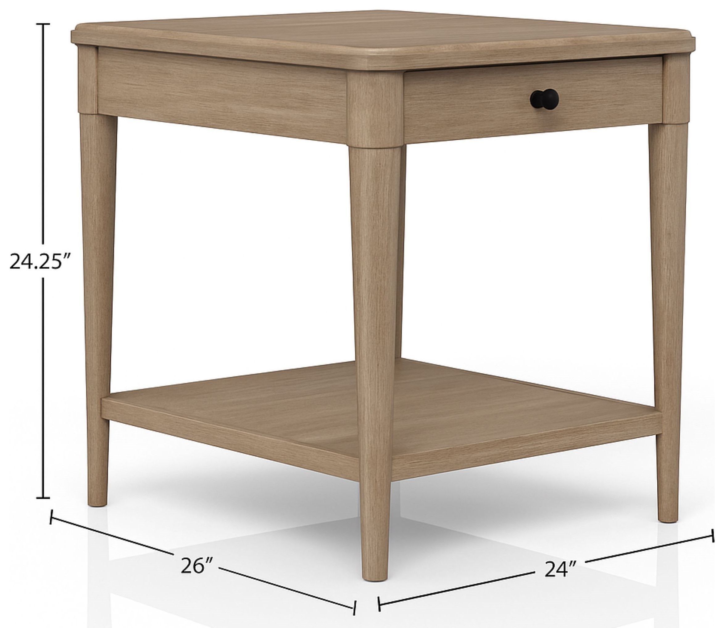 Wilmington Sand Wood End Table