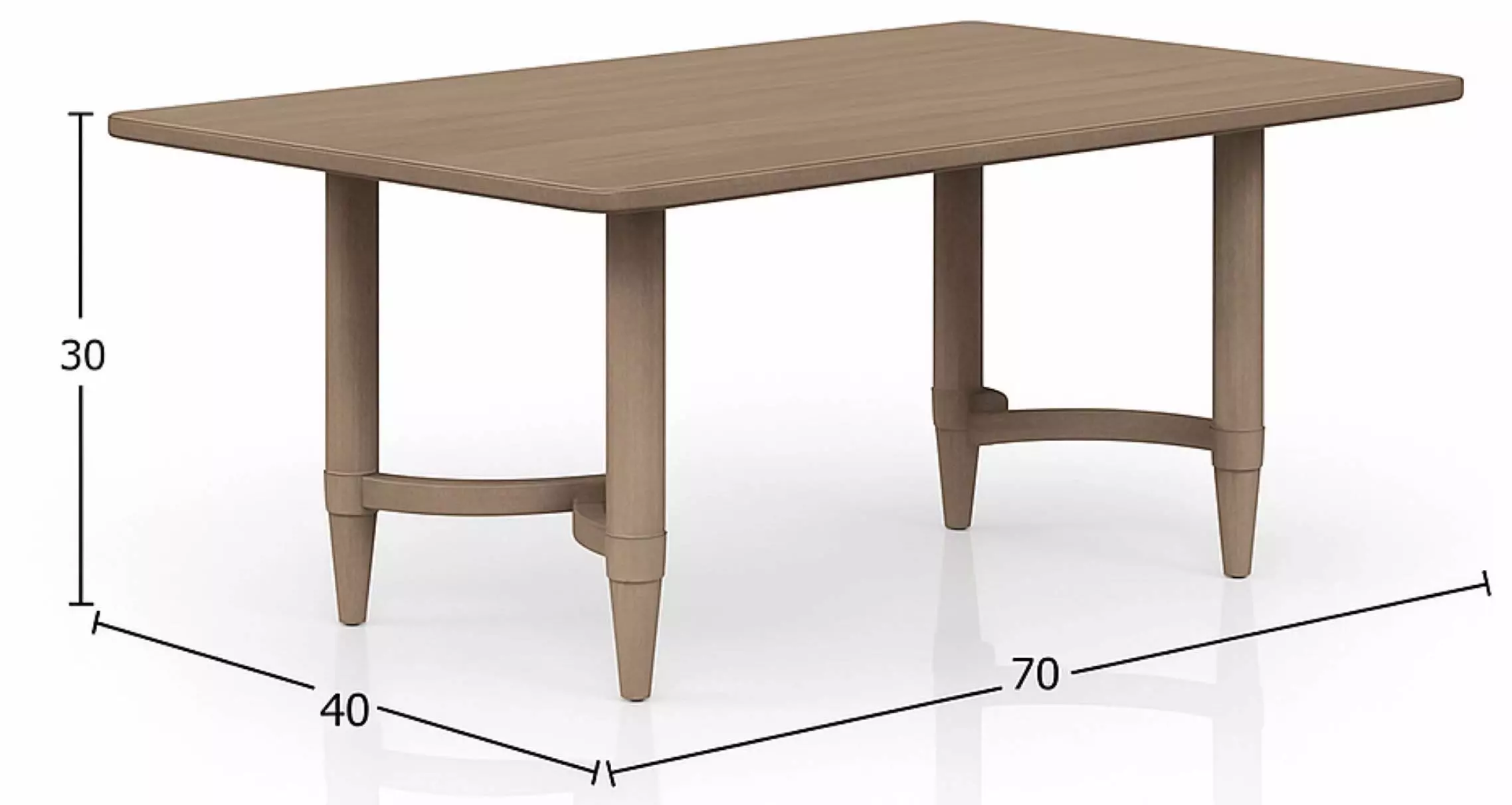 Wilmington Sand HiLo Triad Dining Table
